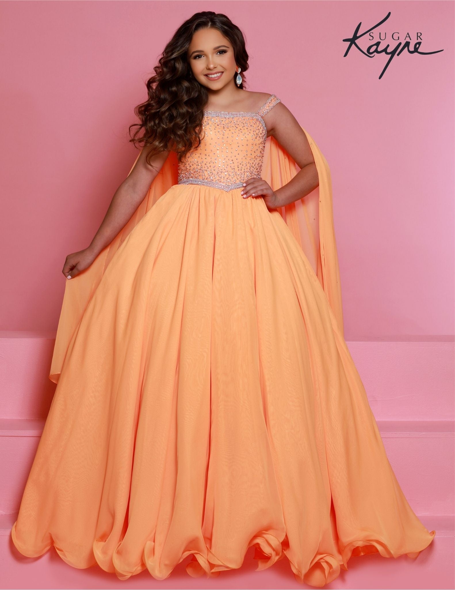 Tangerine Chiffon Dresses