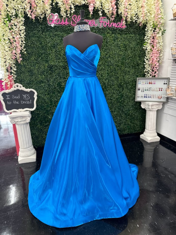 Peacock Colored Bridesmaid Dresses