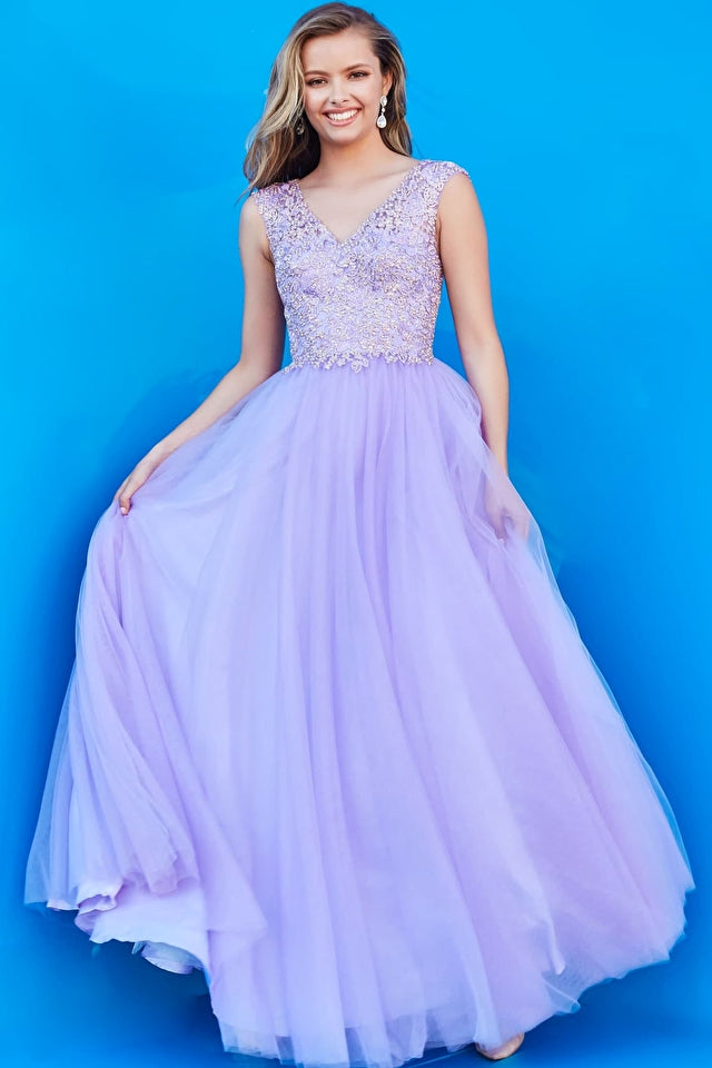 Jovani Kids K23685 Fit And Flare Beaded Strapless Lace up Back Girls S –  Glass Slipper Formals
