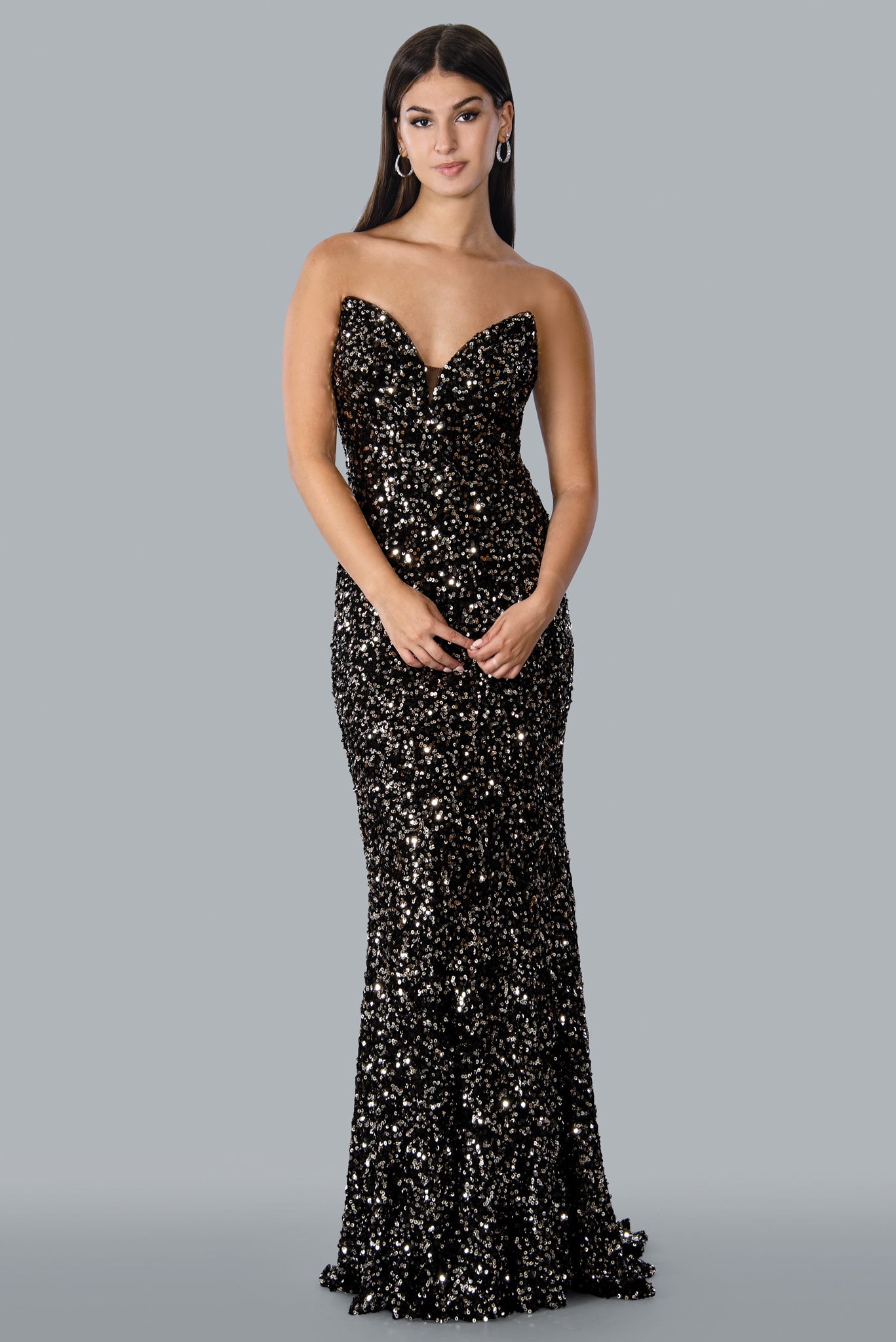 Black and rose clearance gold formal dress