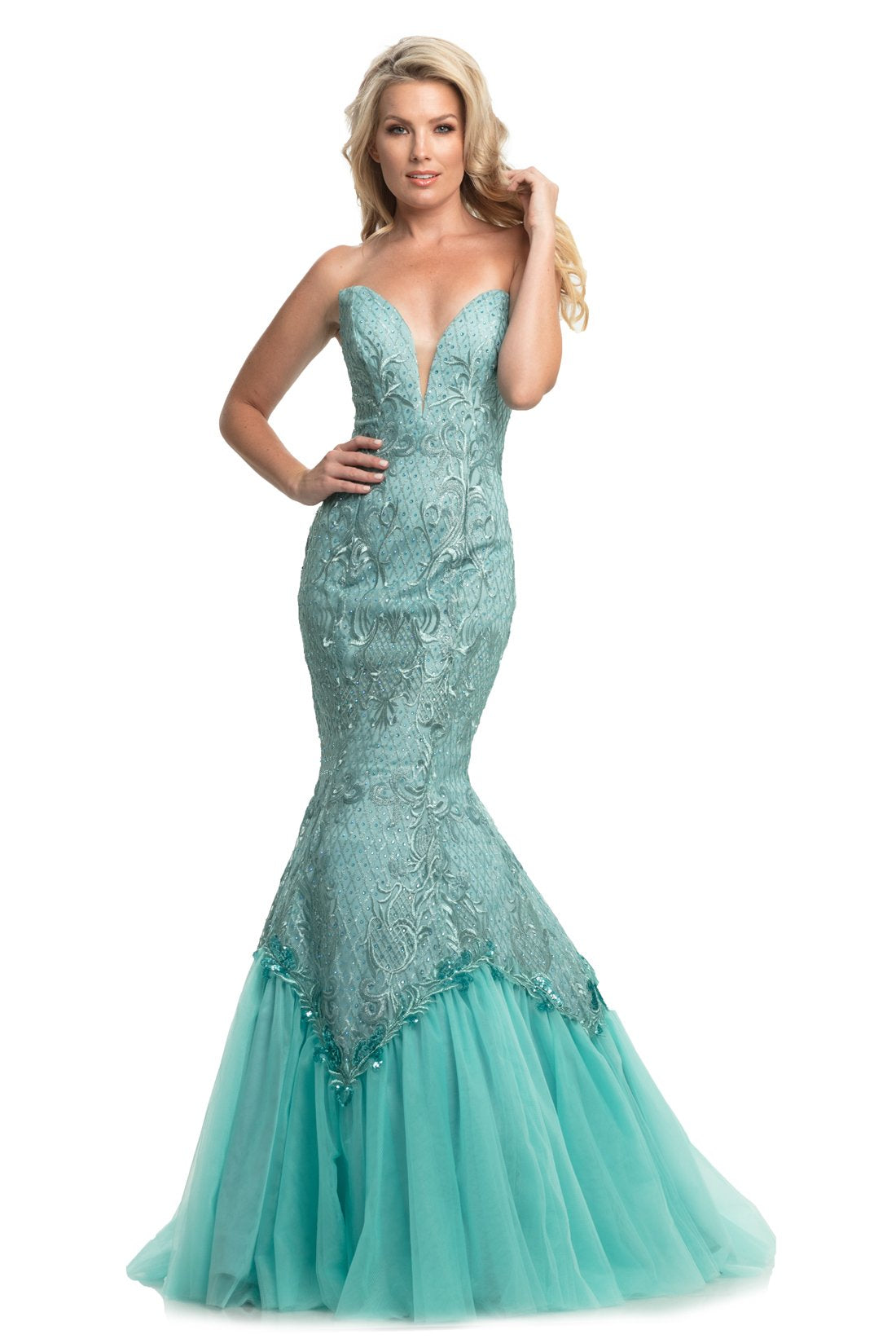 Manaquines Aqua Prom Dresses