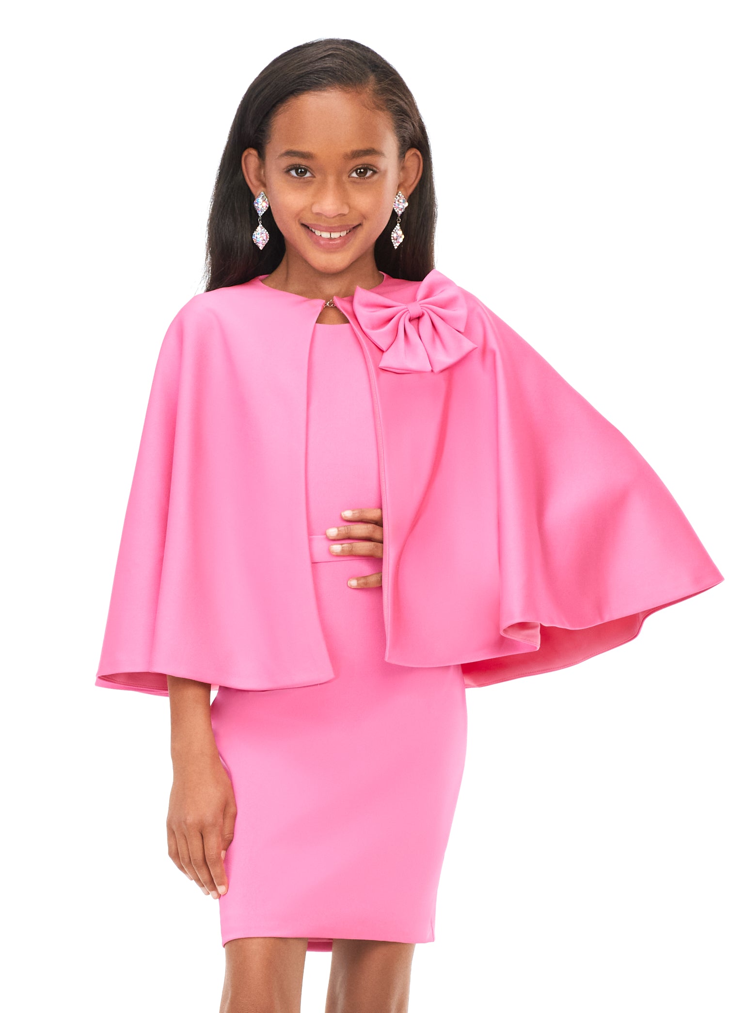 Pink Cape Dress