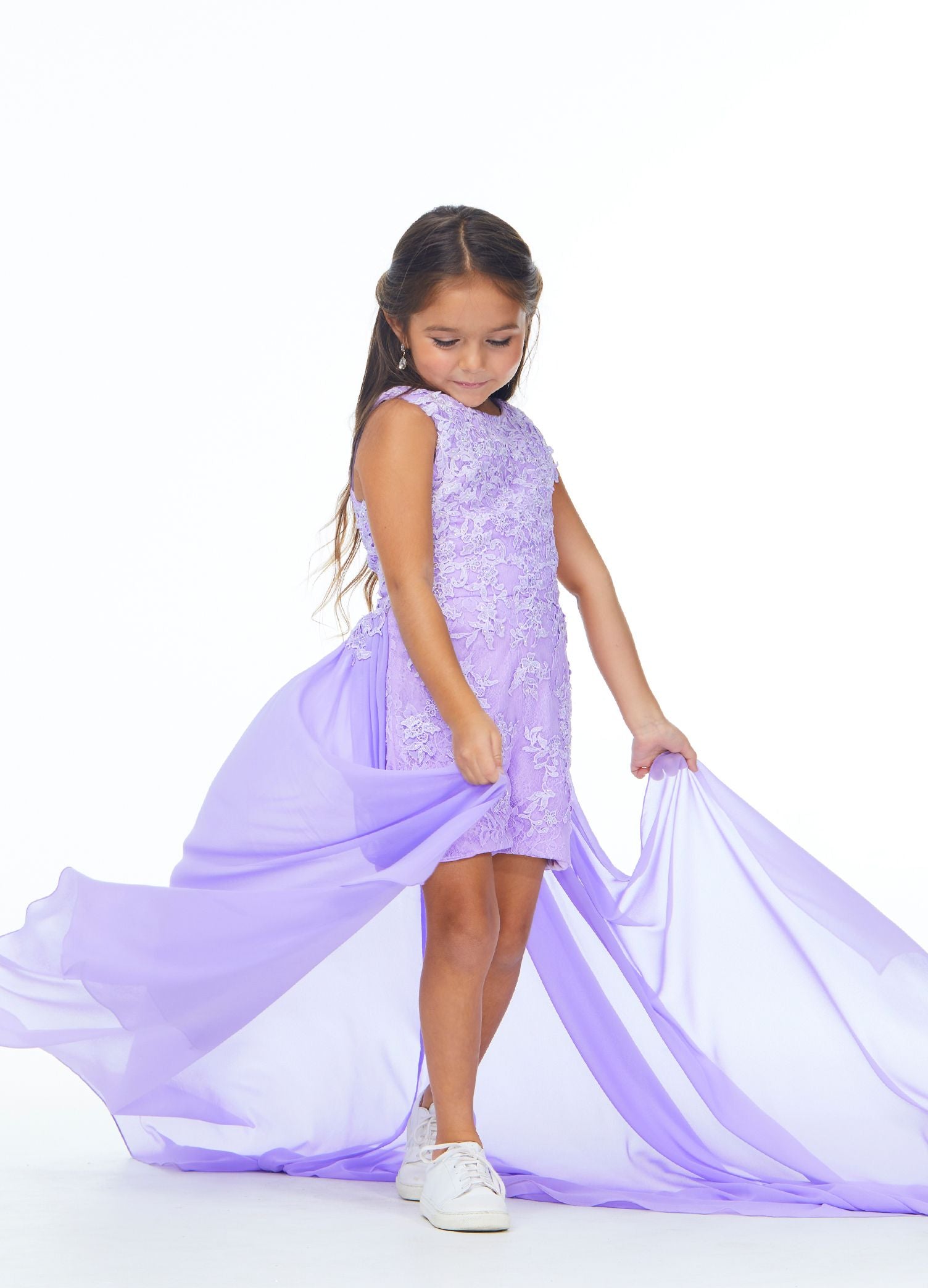 Ashley Lauren Kids 8055 size 12 Lilac Kids Lace Applique Romper with D –  Glass Slipper Formals