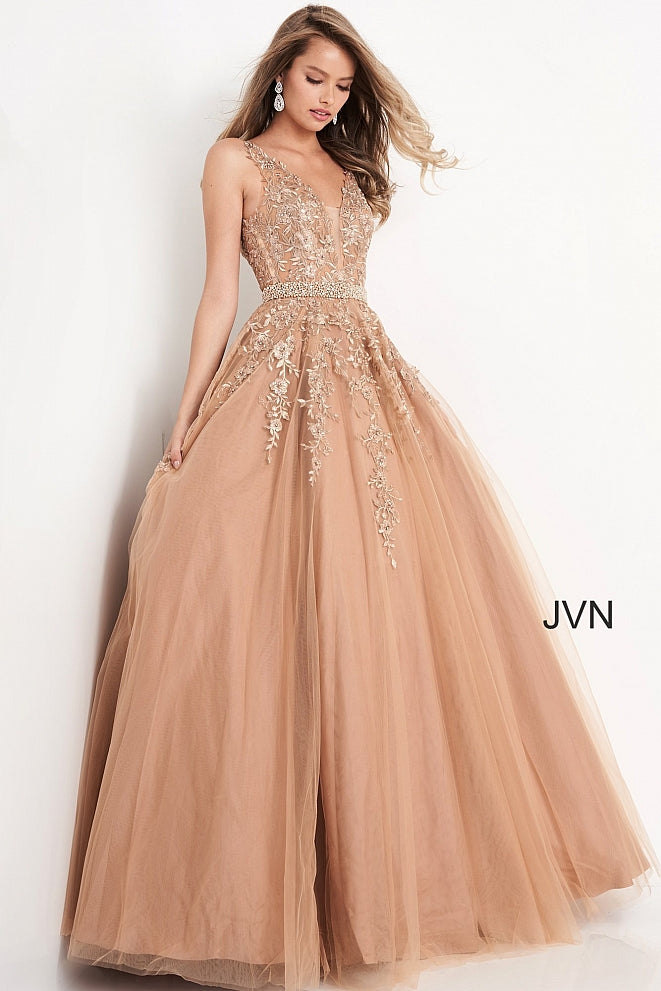 rose gold diamond jovani dresses