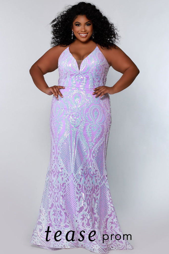 A Line Long Lace Lilac Corset Prom Dresses 2024 Floor Length