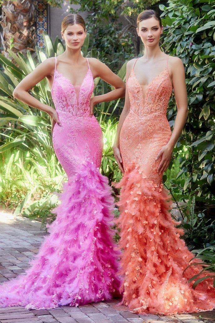 Off Shoulder Pink Lace Floral Long Prom Dresses, 3D Flower Pink Long Formal  Evening Dresses
