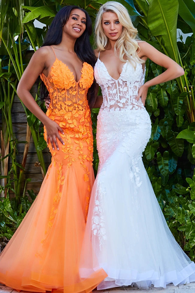 Jovani Lace Mermaid Prom Dresses