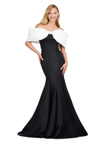 Elegant Off Shoulder Long Gown Size10 Style 4227