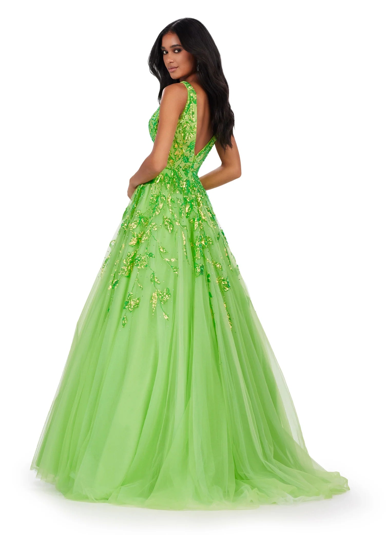 Lime Green Ball Gowns