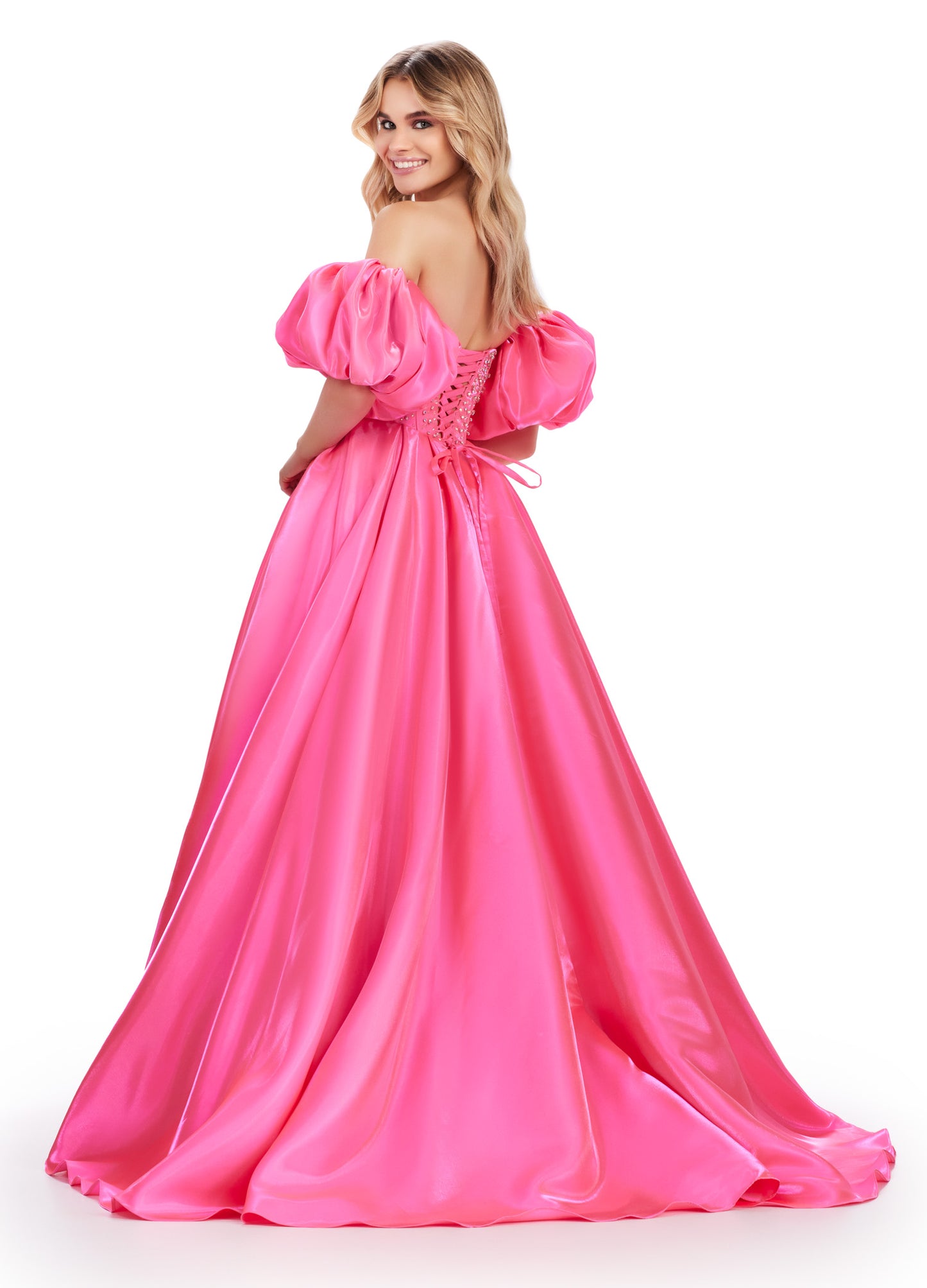 Glinda Corset Ruffel Ball Gown - 4 / Blush