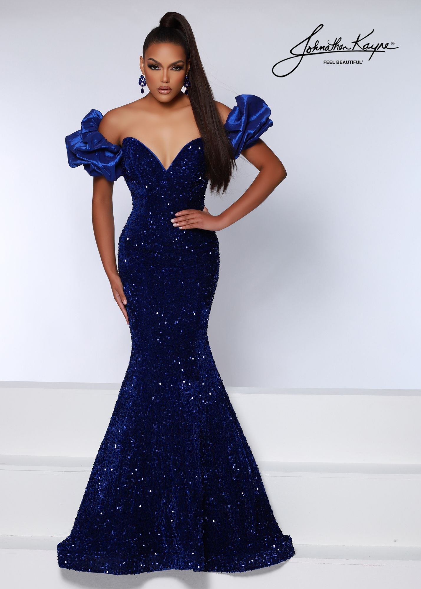 Puffy mermaid 2024 prom dresses