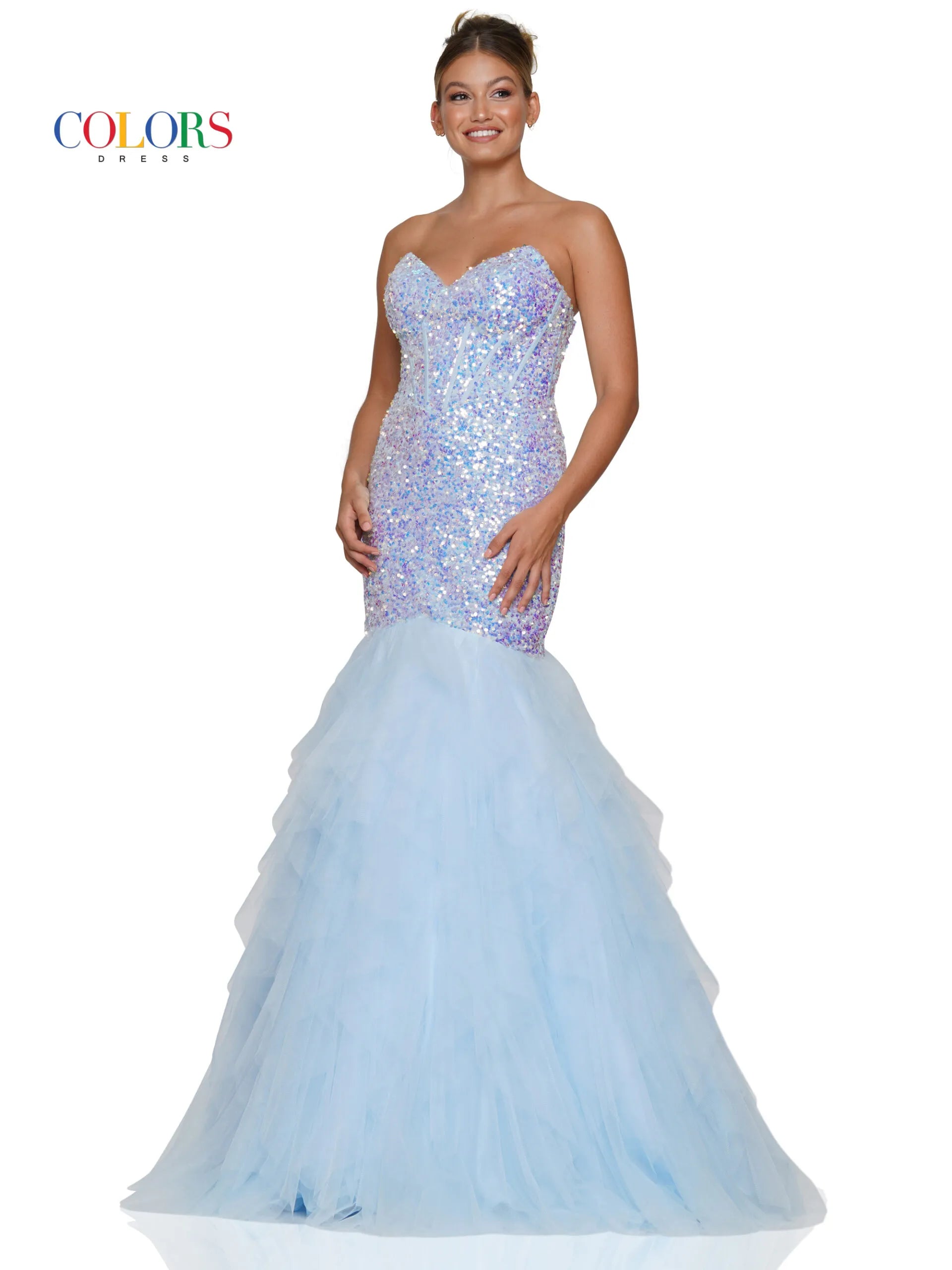 Mermaid Dress with Tulle Skirt