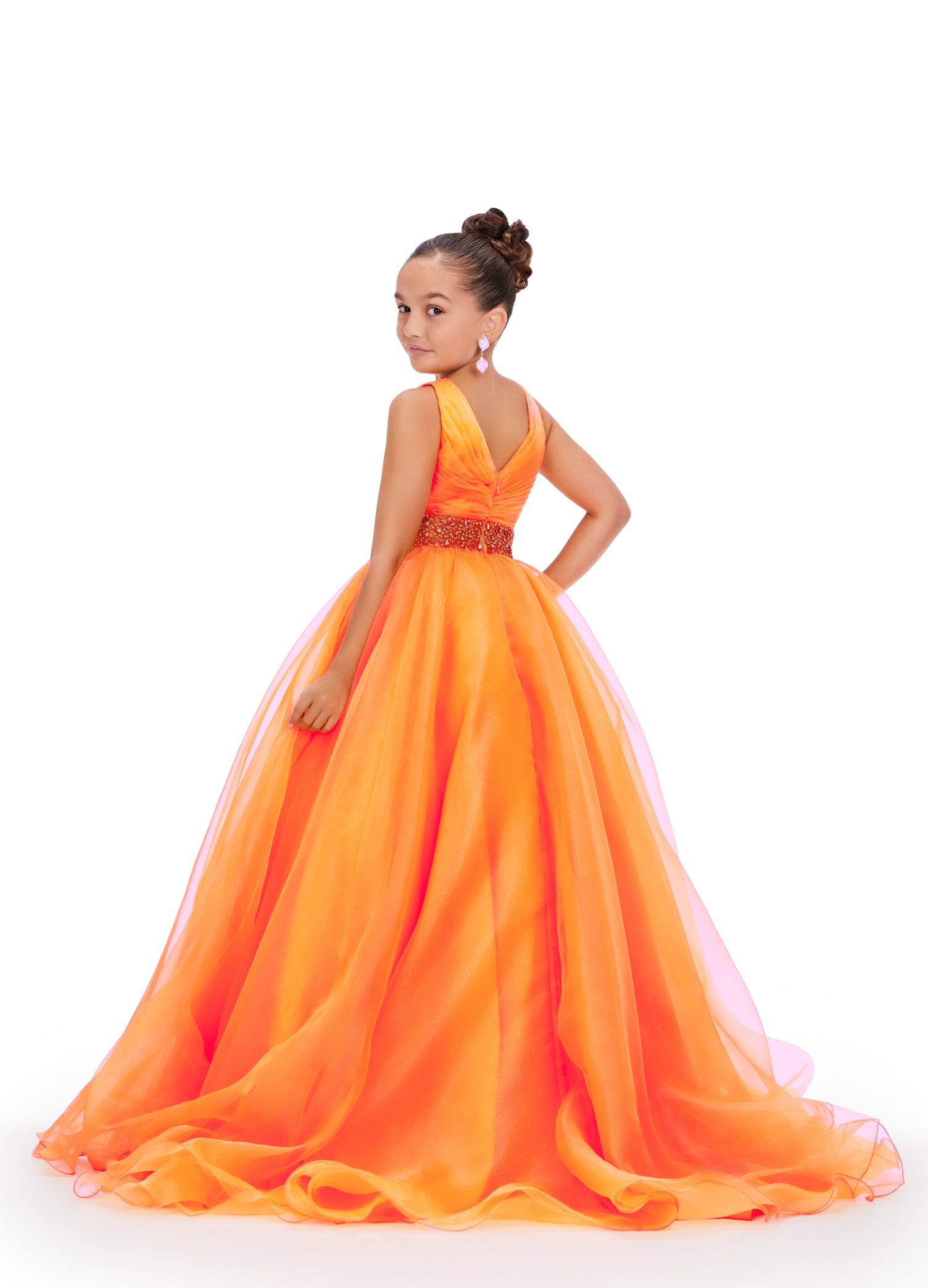 Orange Tulle Dress