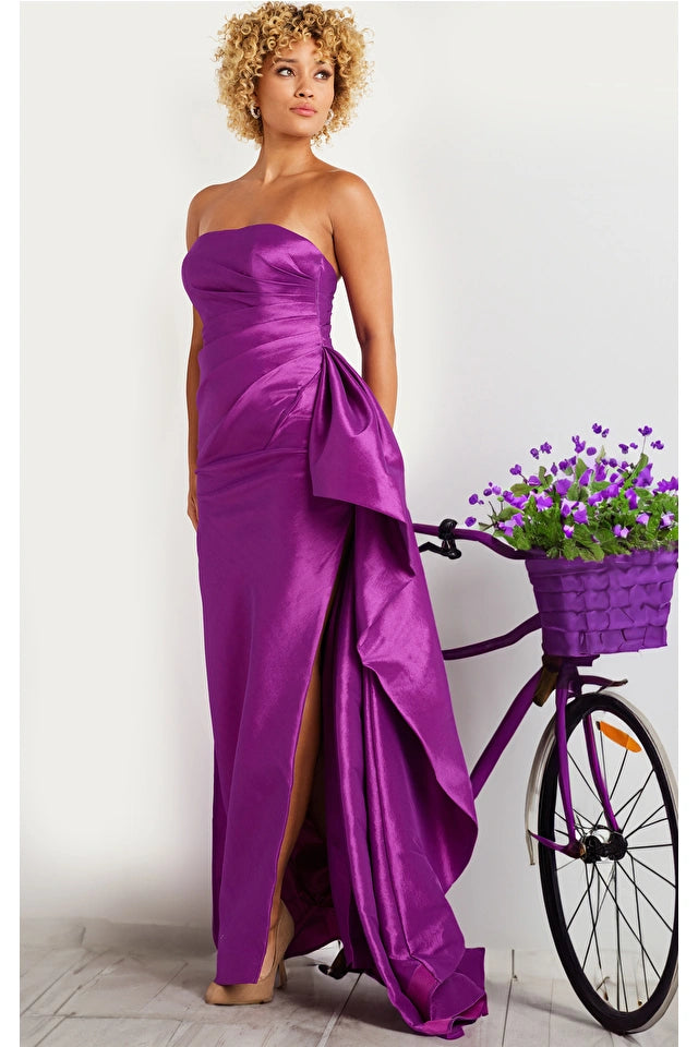 Strapless Taffeta Dress