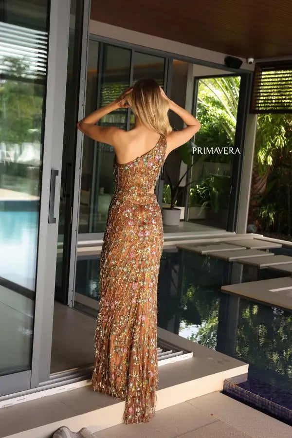 Leopard Print Long Prom Dress