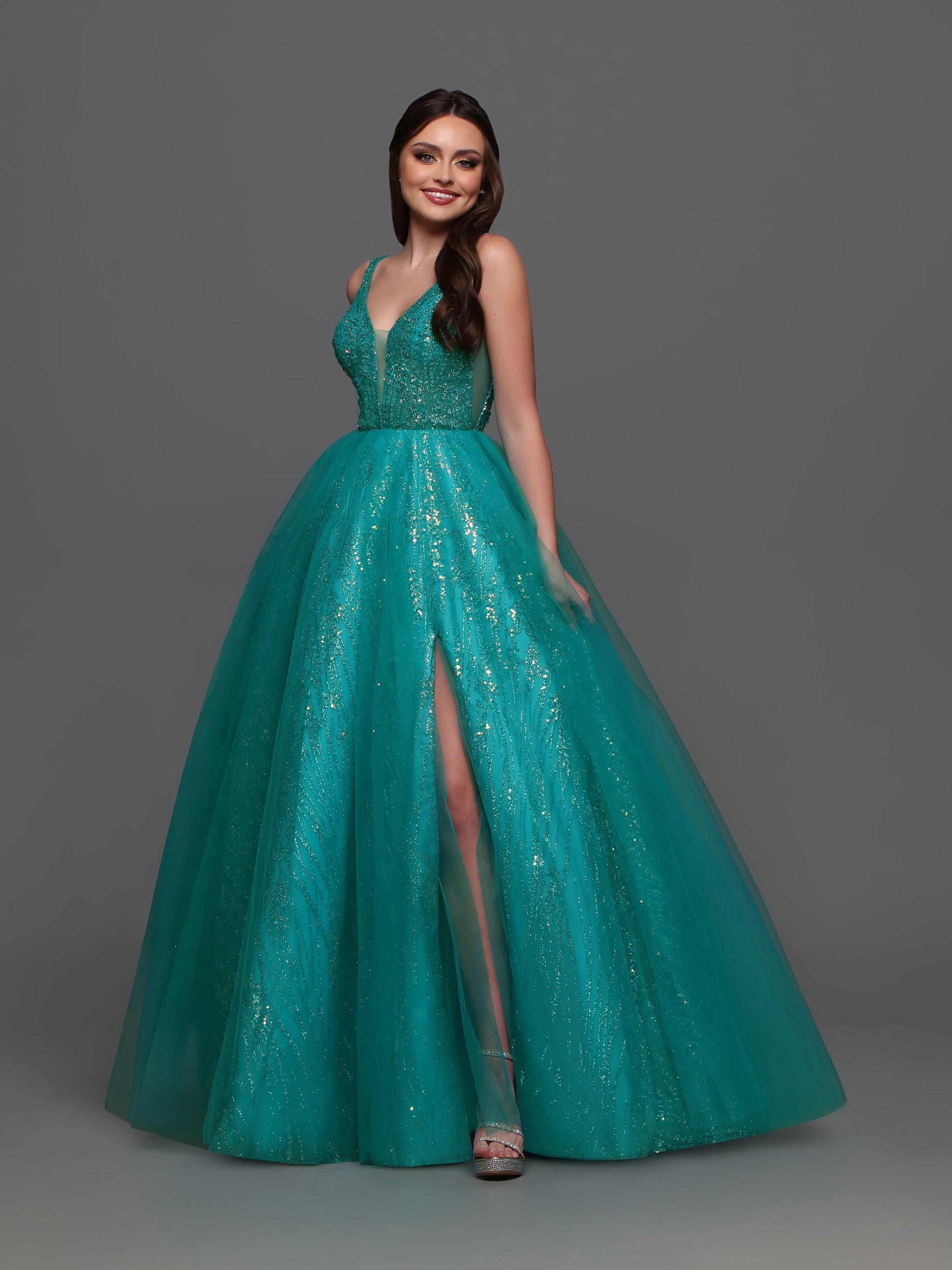 Teal best sale ball gown