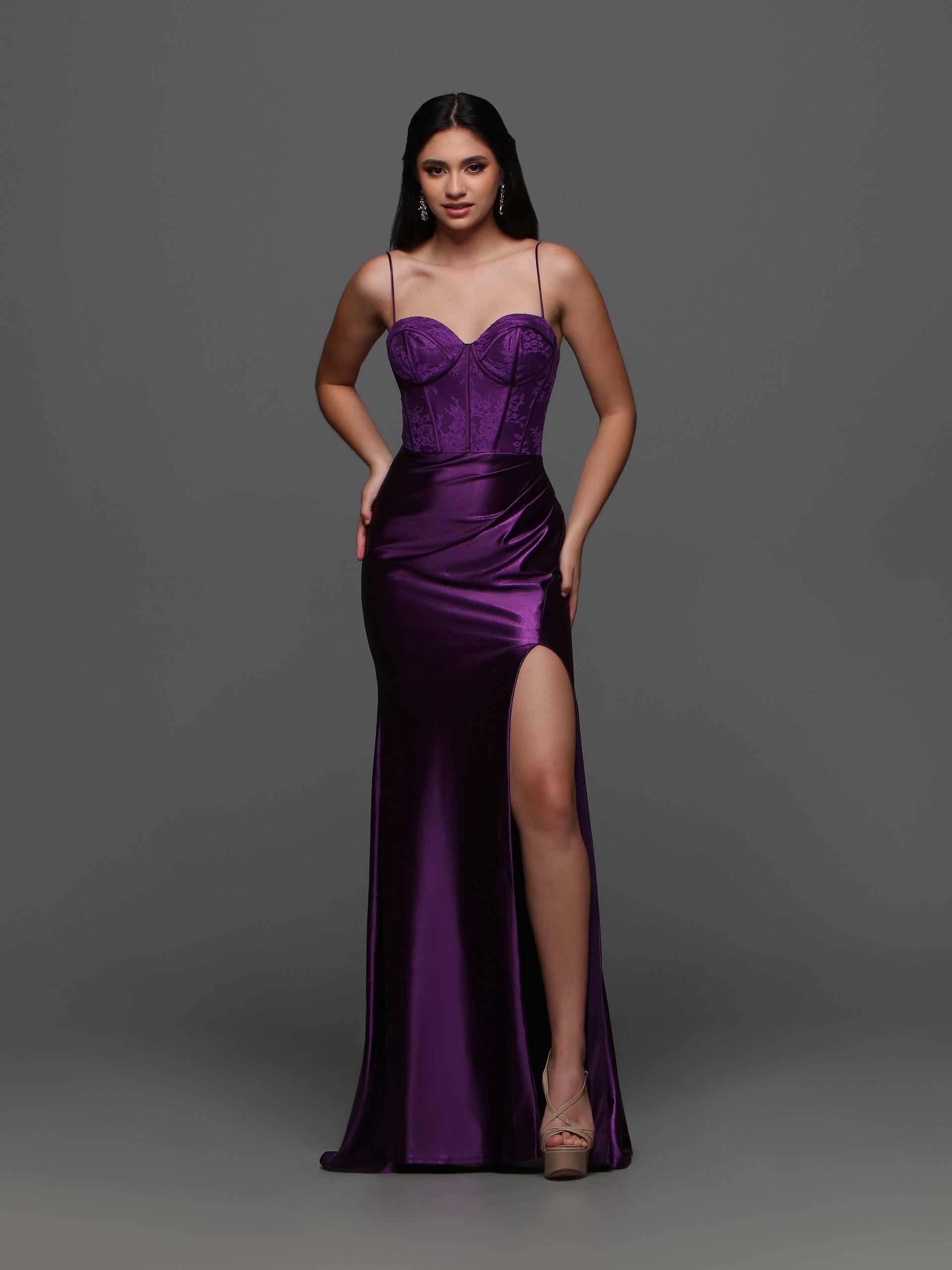 Candice Wang 72321 Size 8 Cobalt Lace Sheer Corset Mermaid Prom Dress –  Glass Slipper Formals