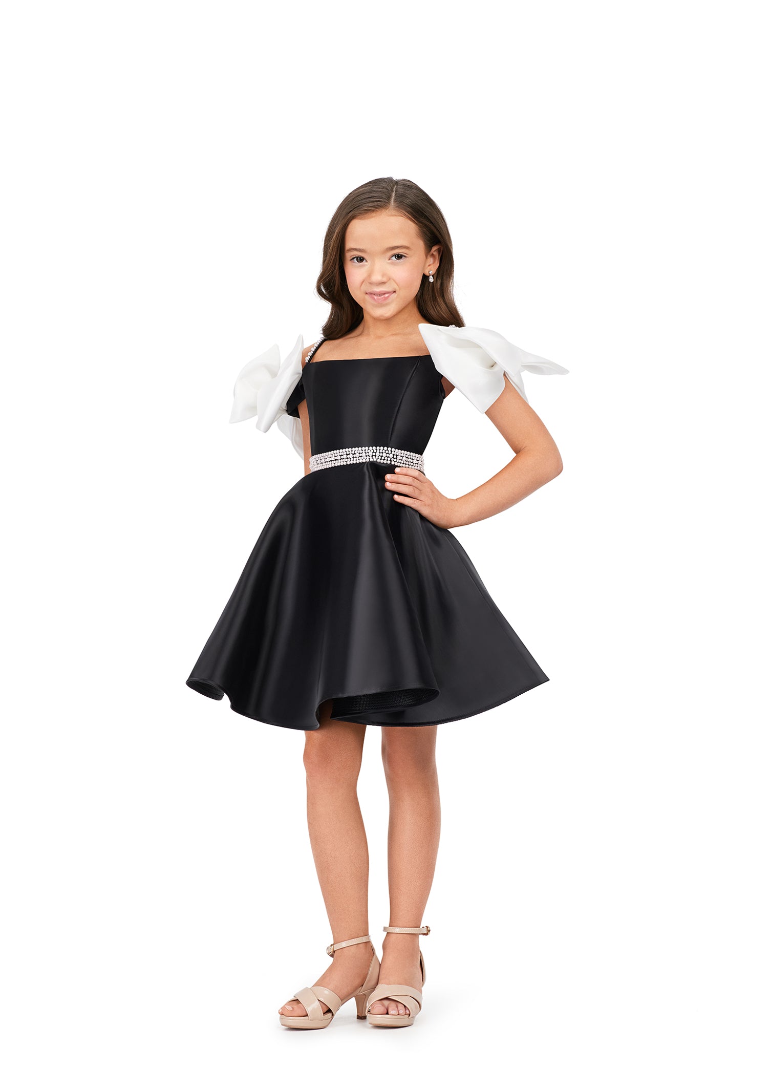 Tweenstyle Black Adjustable Ruched Side Dress – a Spirit Animal