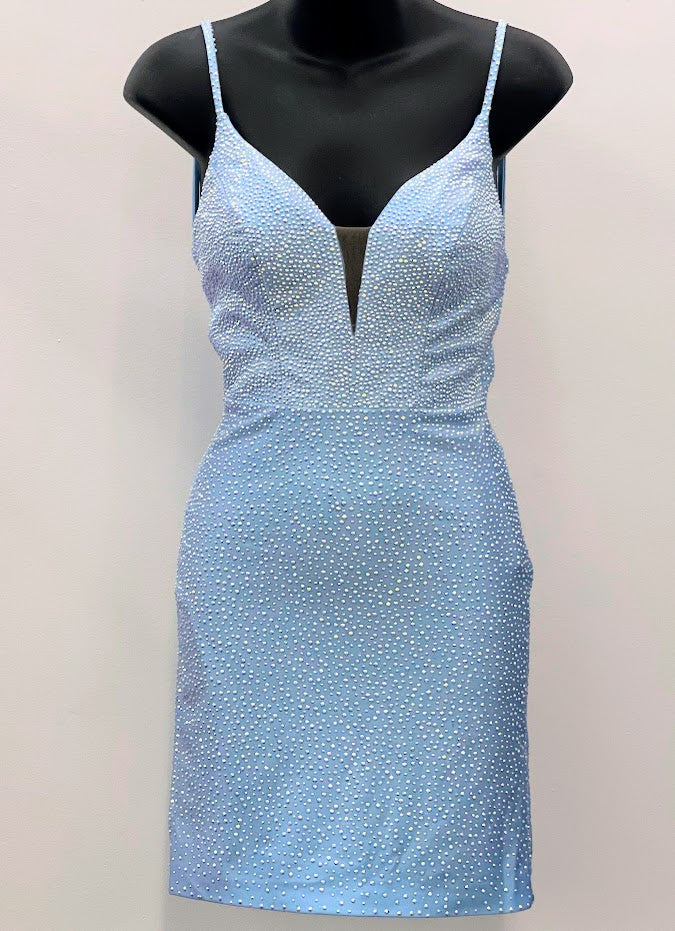 Light Blue Jersey Dress