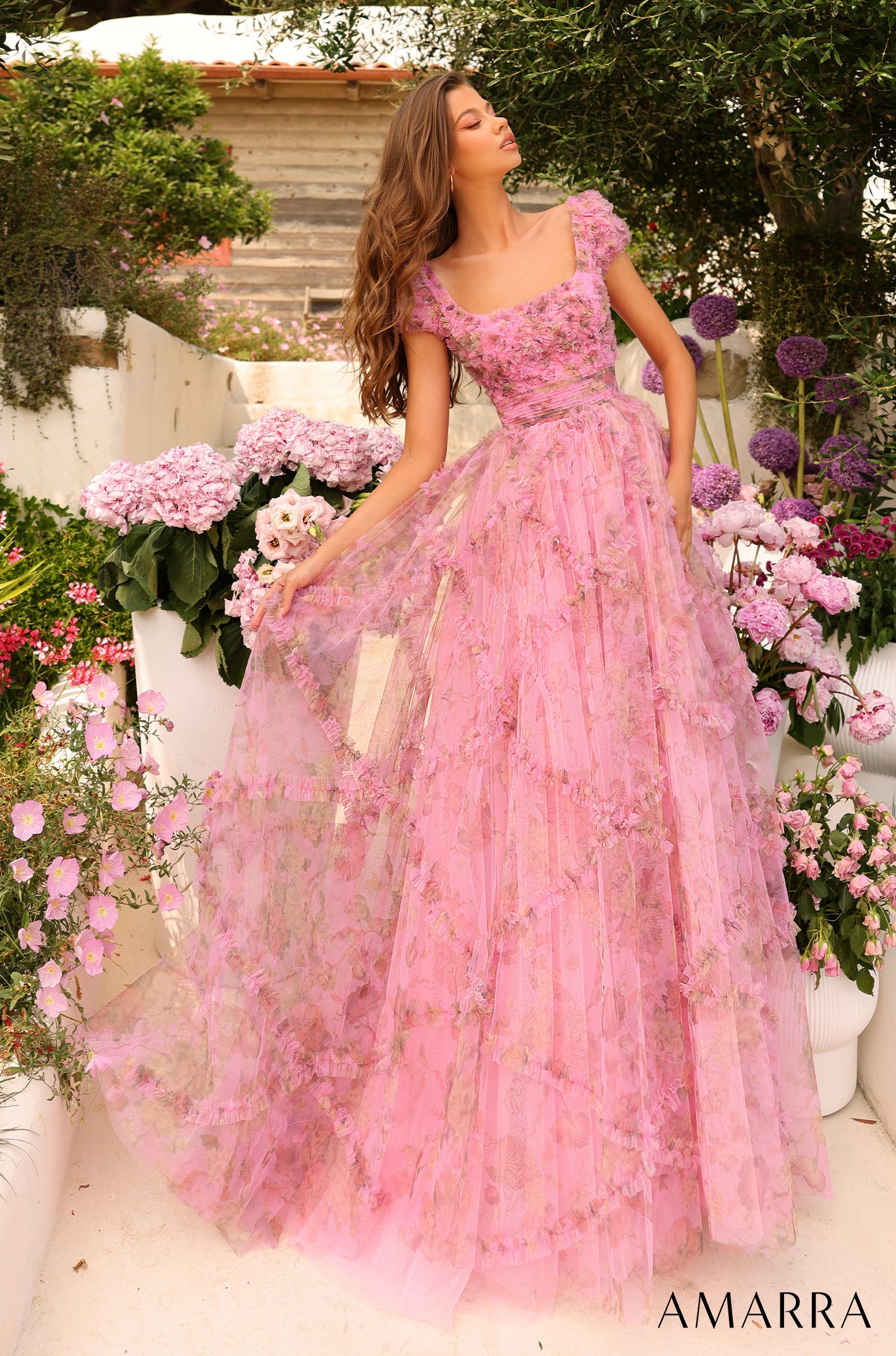 Elegant Long Sheath Off-the-shoulder V-neck Sequins Ruffles Prom Dress With  Slit