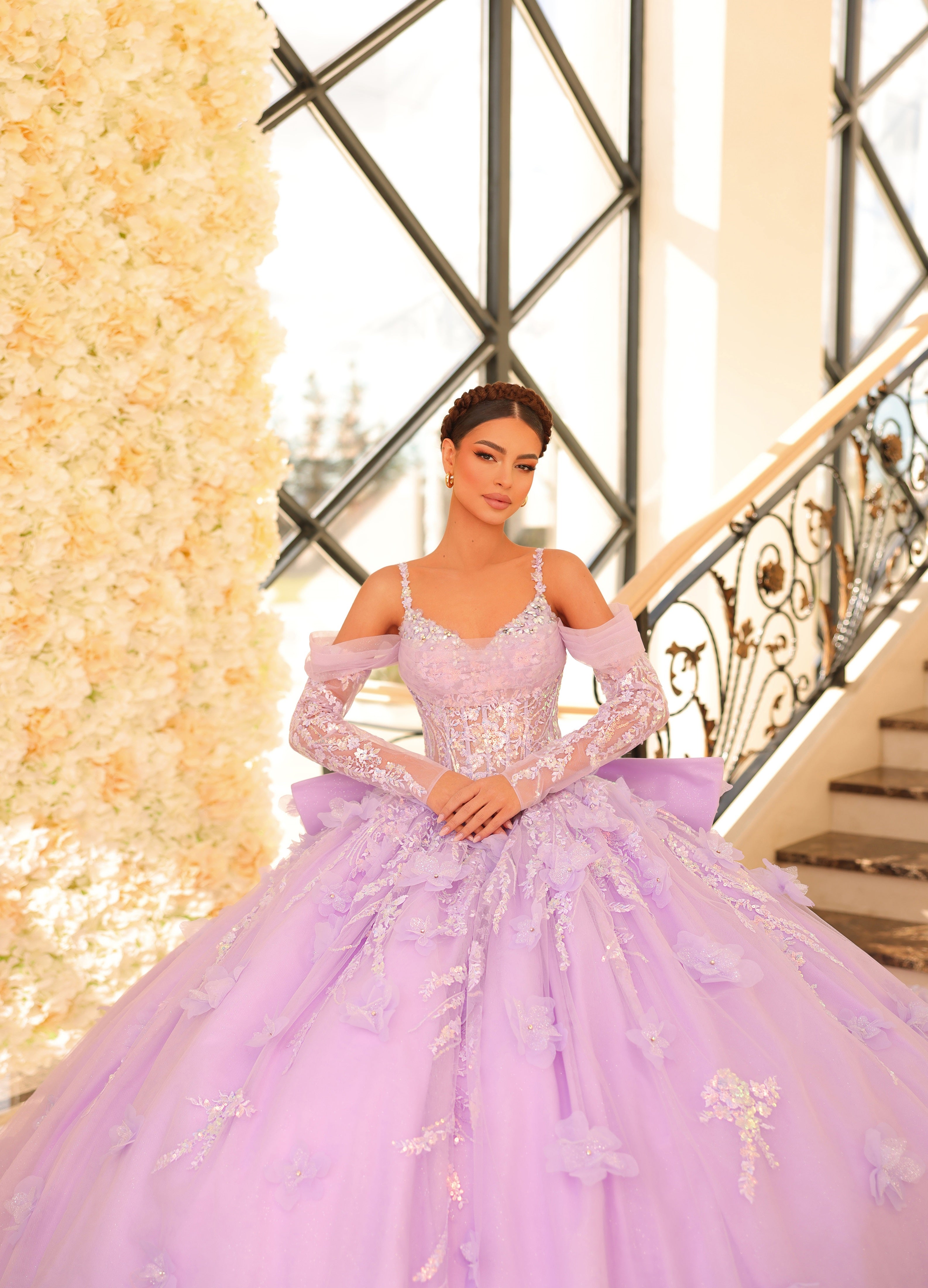 Pink and purple quinceanera dresses hotsell