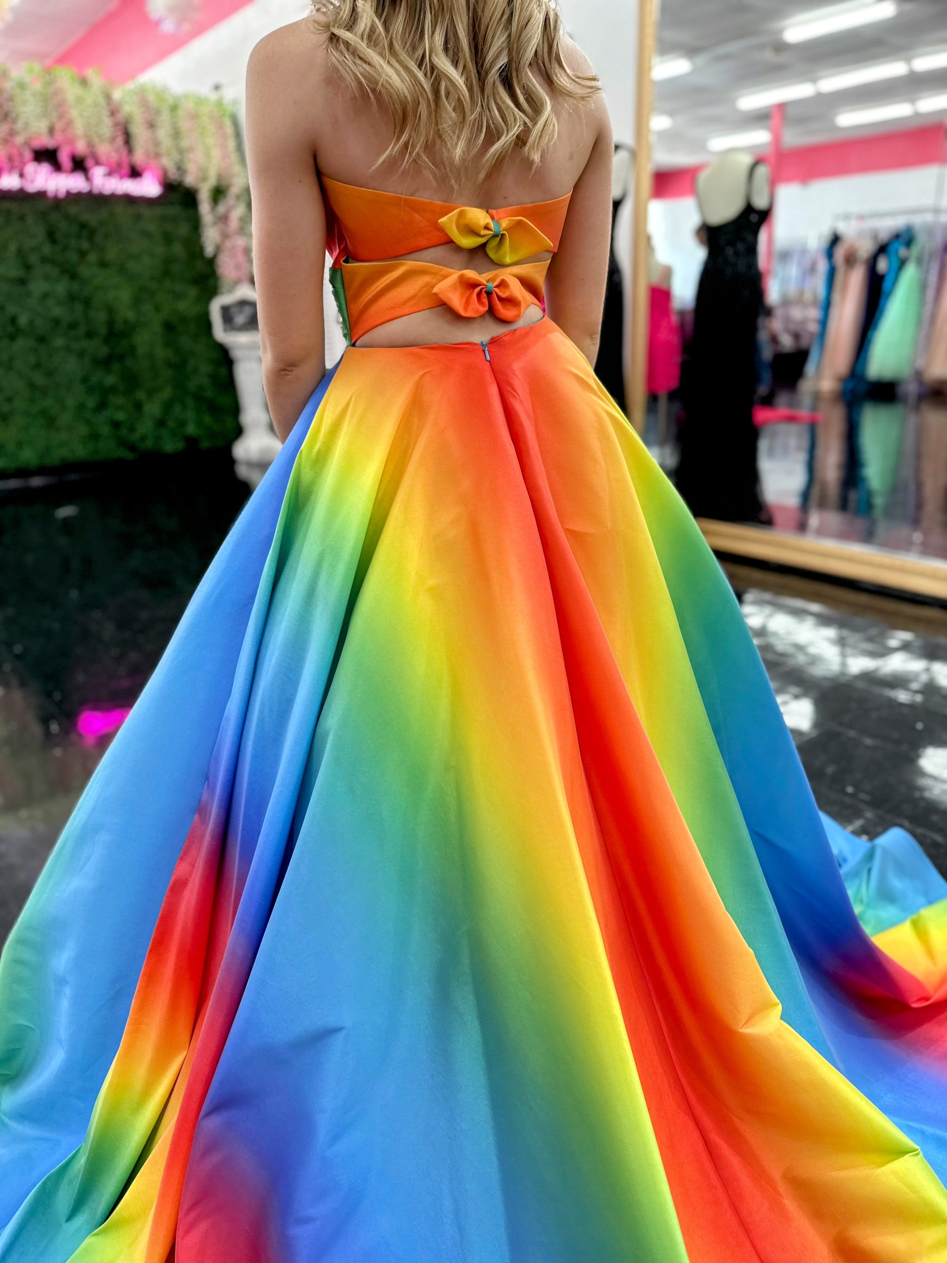 Formal on sale rainbow dress