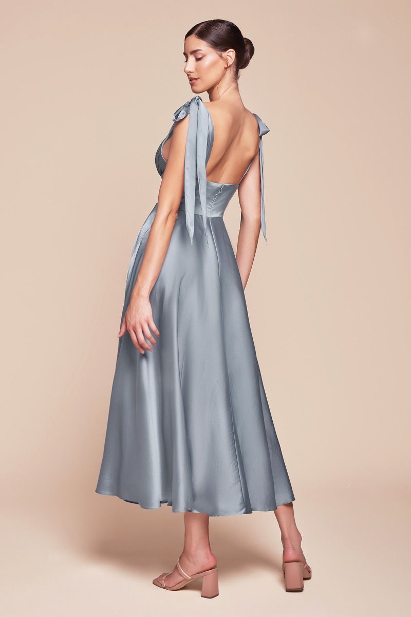 Ladivine-7499_dusty blue_bridesmaids-dress-back