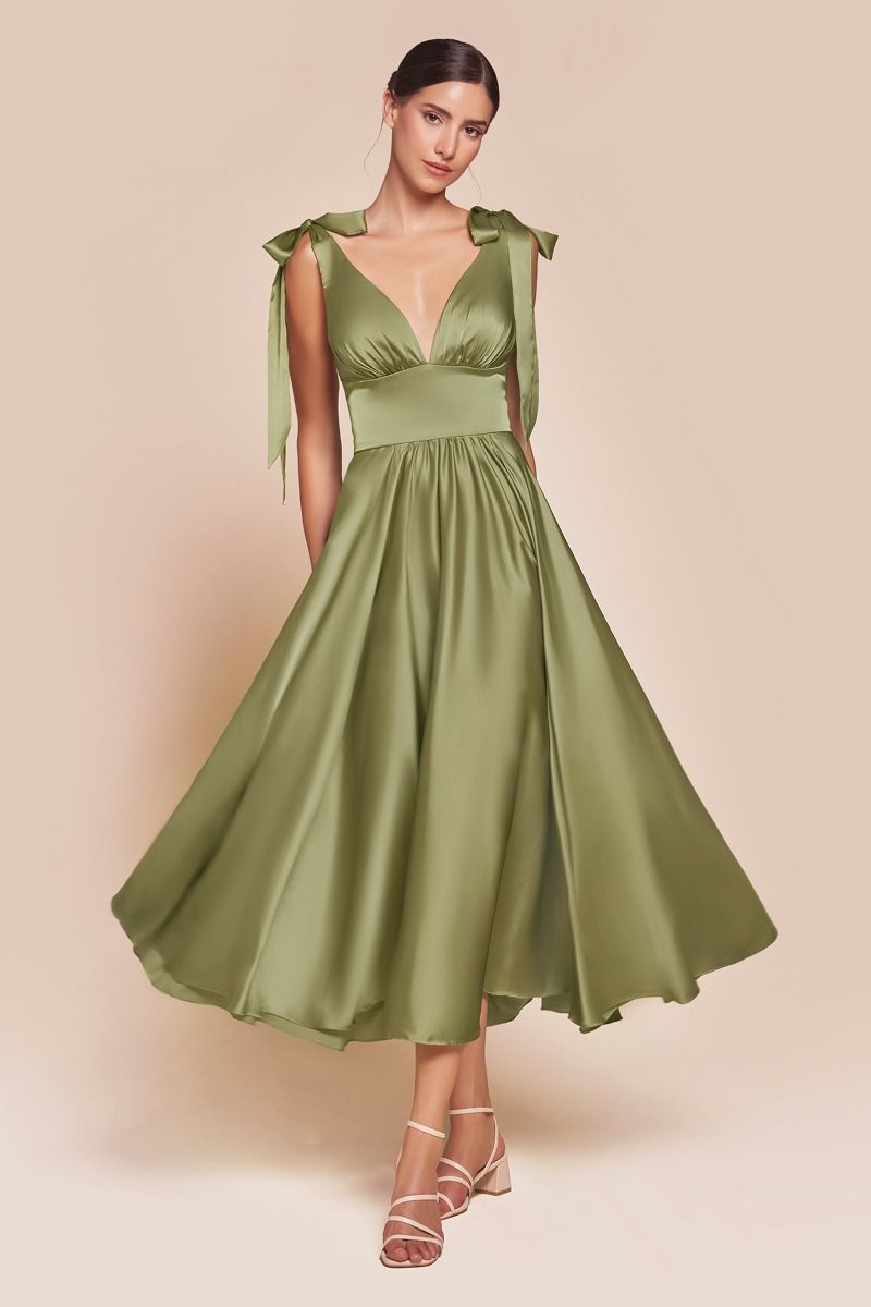 Ladivine-7499_greenery_bridesmaids-dress-front