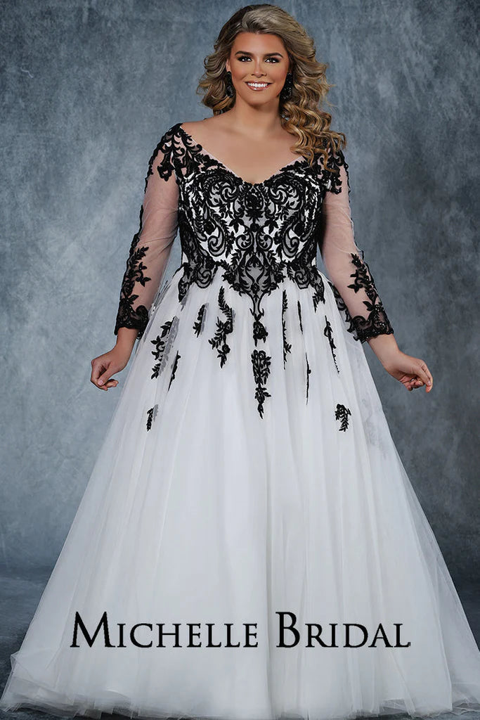 Michelle Bridal For Sydney's Closet MB2316 A-Line Embroidered Floral A –  Glass Slipper Formals