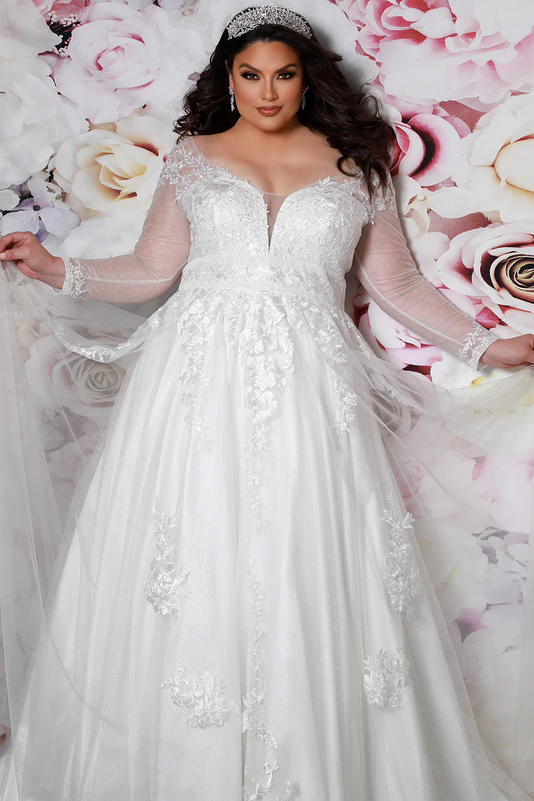 Sydneys Closet SC5282 Esmeralda Ivory Bridal Dress. Aim for elegance that never fades with this timeless ivory bridal dress by Sydneys Closet! Both chic and sophisticated, the SC5282 Esmeralda is perfect for creating those special memories you'll never forget! Get ready to walk down the aisle in style!