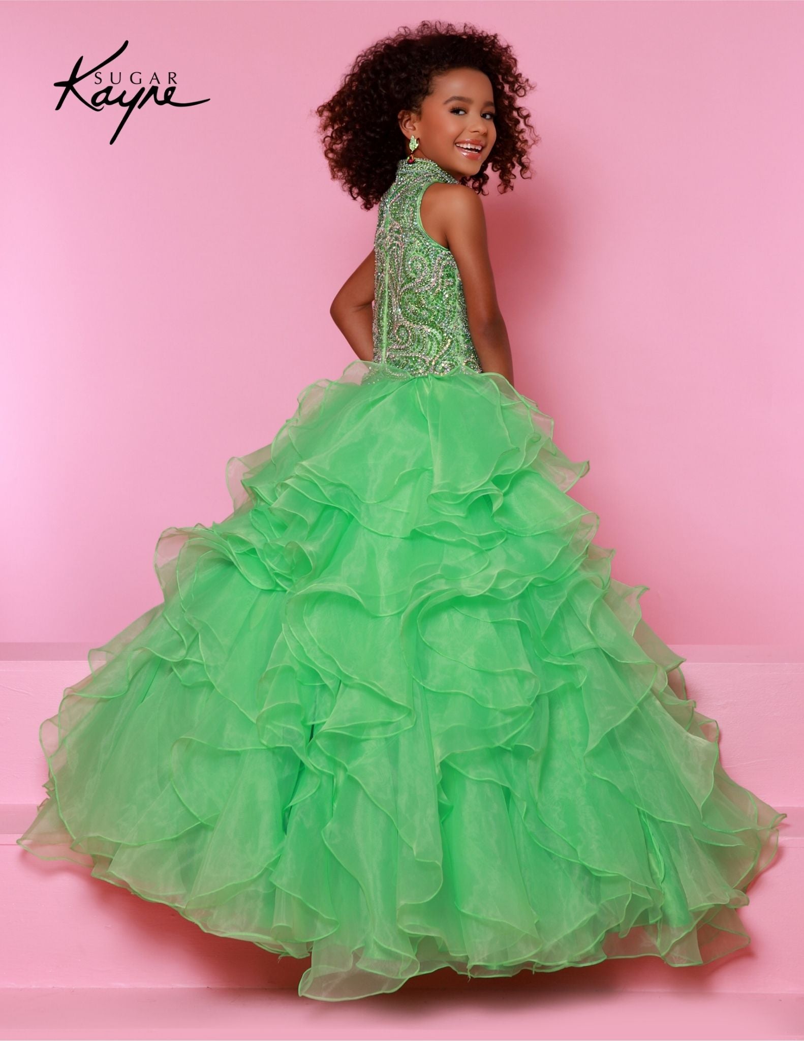 Amazon.com: Girls Dresses Teen Dresses Teen Girls Butterfly Sleeve Ruffle  Hem Belted Dress Dresses for Girls (Color : Dark Green, Size : 8-9Y) :  Clothing, Shoes & Jewelry