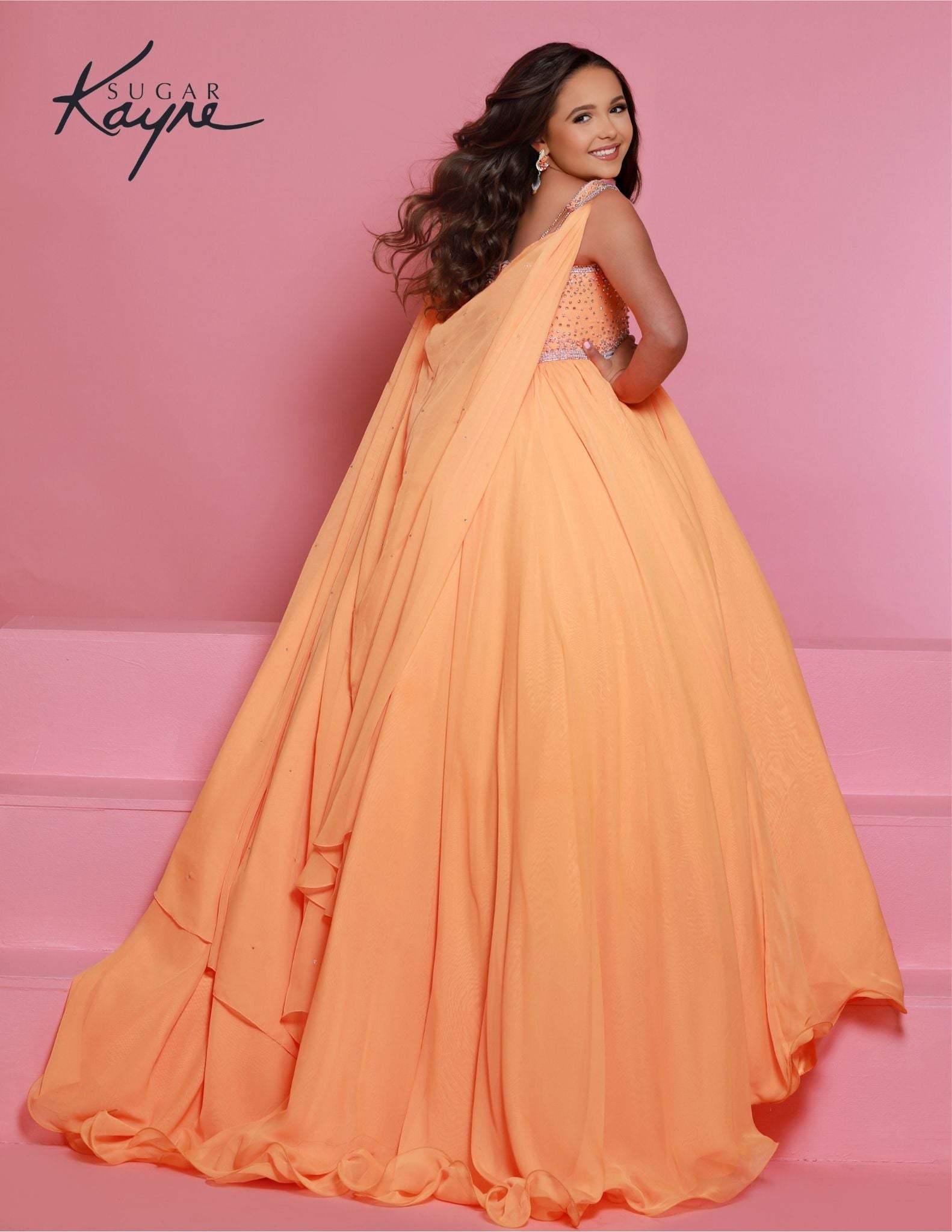 Tangerine Chiffon Dresses