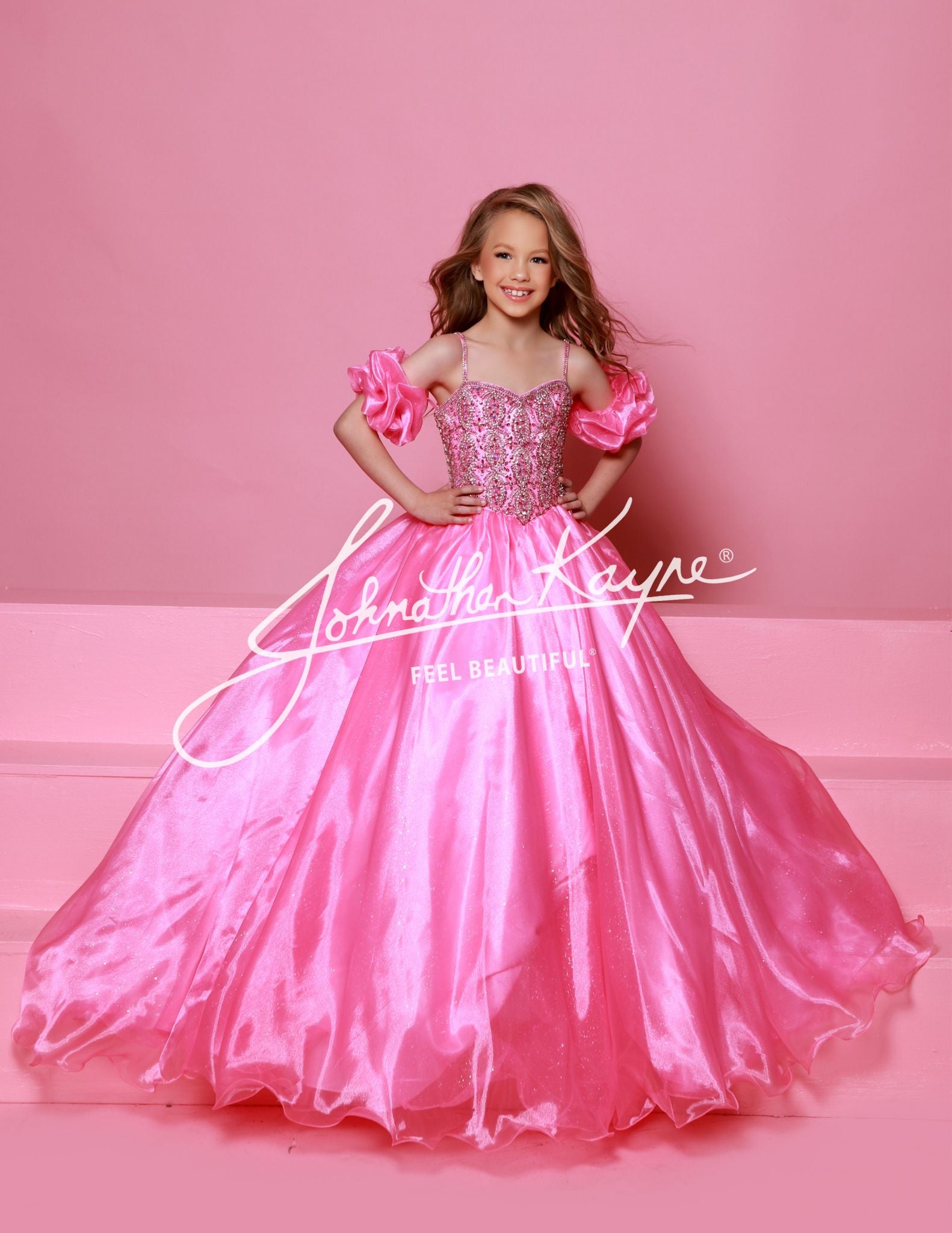 Pink princess pageant dresses hotsell