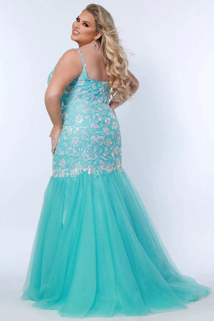 Aqua Mermaid Prom Dresses