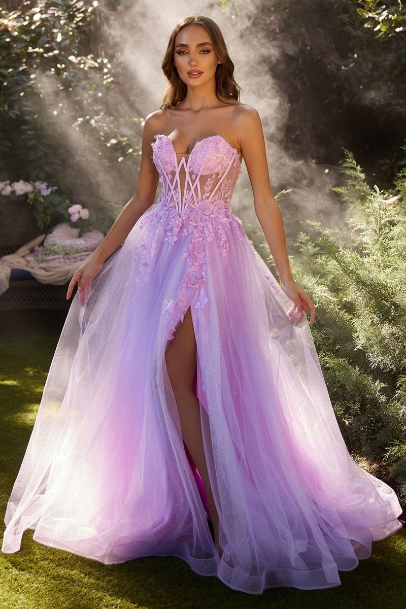 See through Corset Prom Dresses