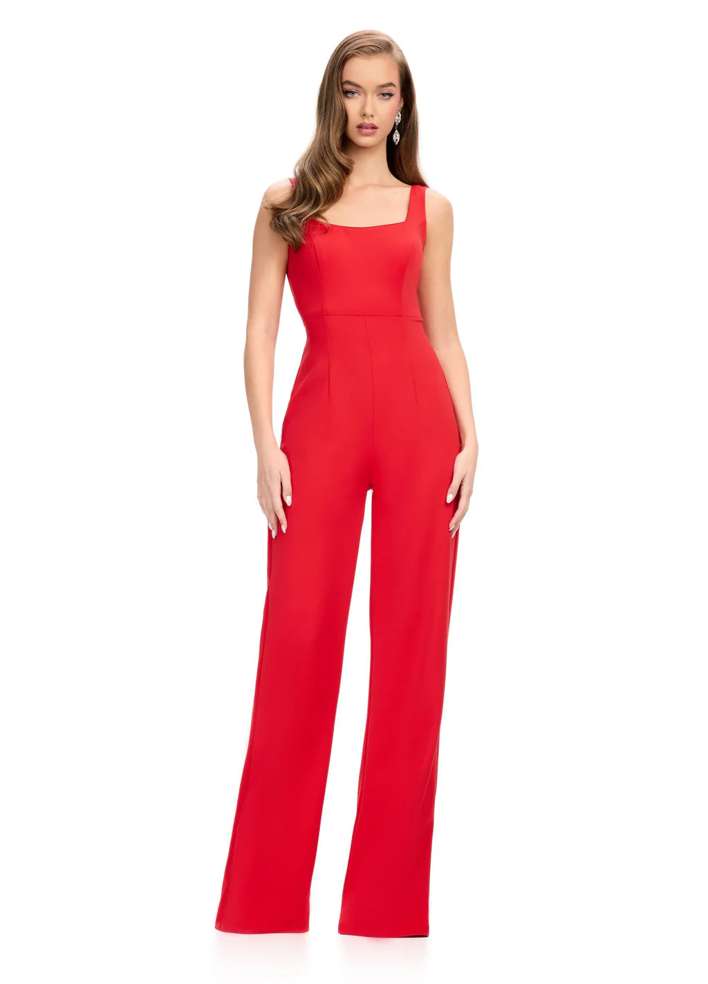 Elevate your style with the Ashley Lauren 11760 Scuba Jumpsuit and Jacket. The ruffle sleeves and wide pant legs add a touch of sophistication, while the scuba material provides a comfortable fit. Perfect for any occasion, this jumpsuit and jacket combo will make you feel confident and stylish.

Colors:&nbsp; Red, Yellow