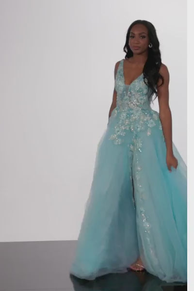 Seafoam Green Prom Dress