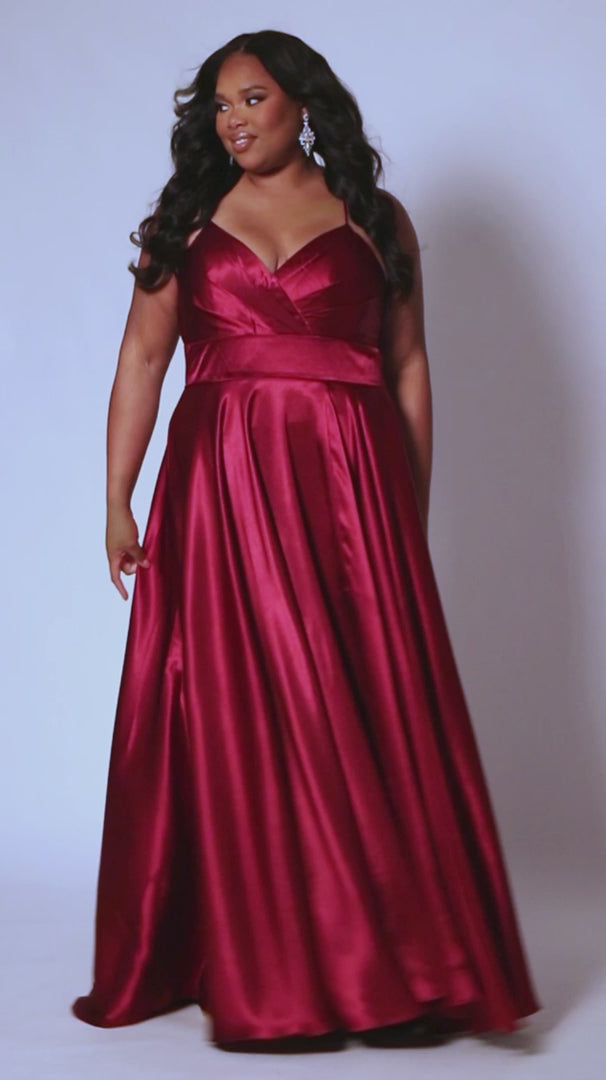 Wine colored plus size formal outlet dress