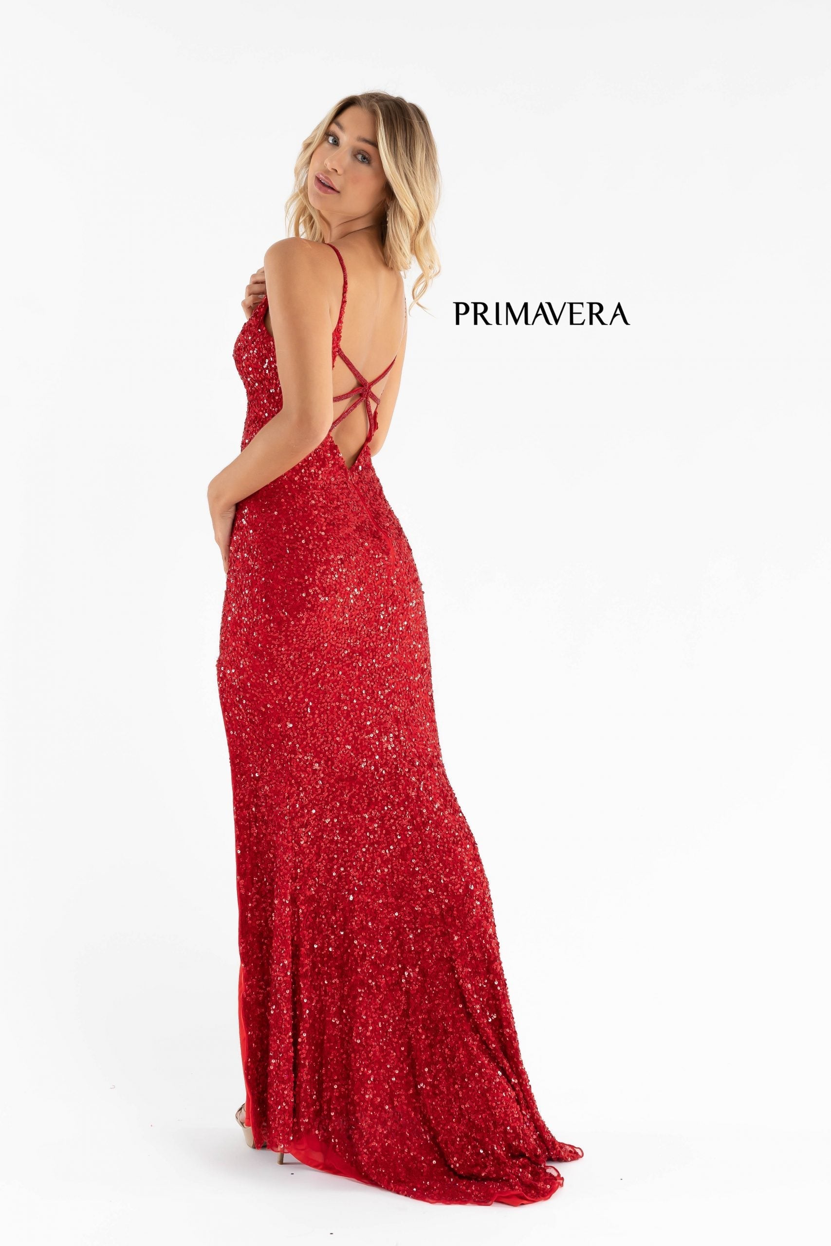 Very red sequin outlet dress