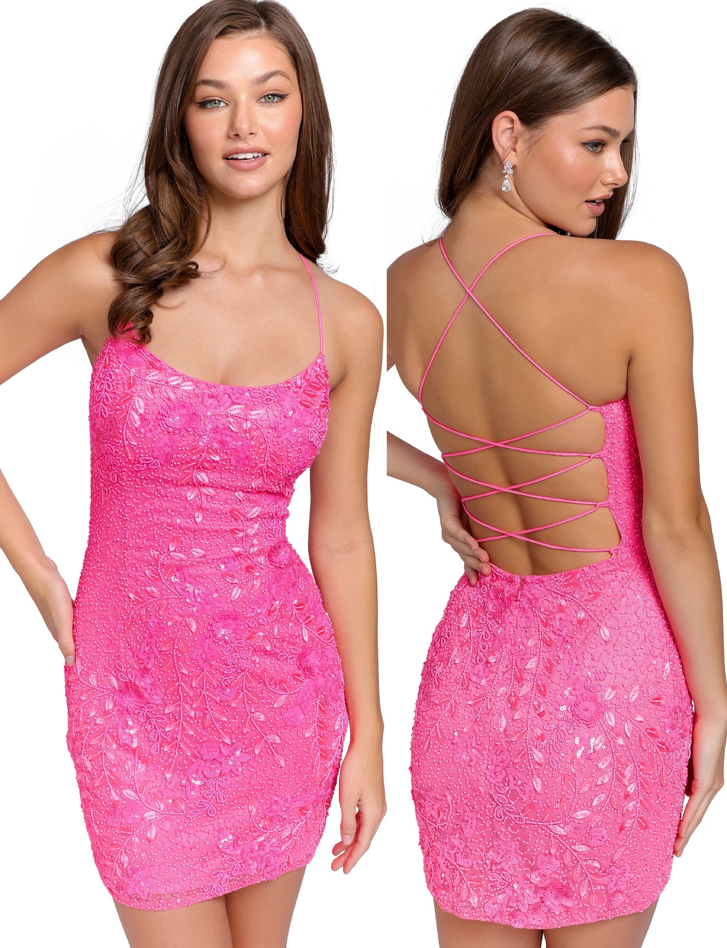 Primavera Couture 3816 Size 4 Pink Short Homecoming Dress