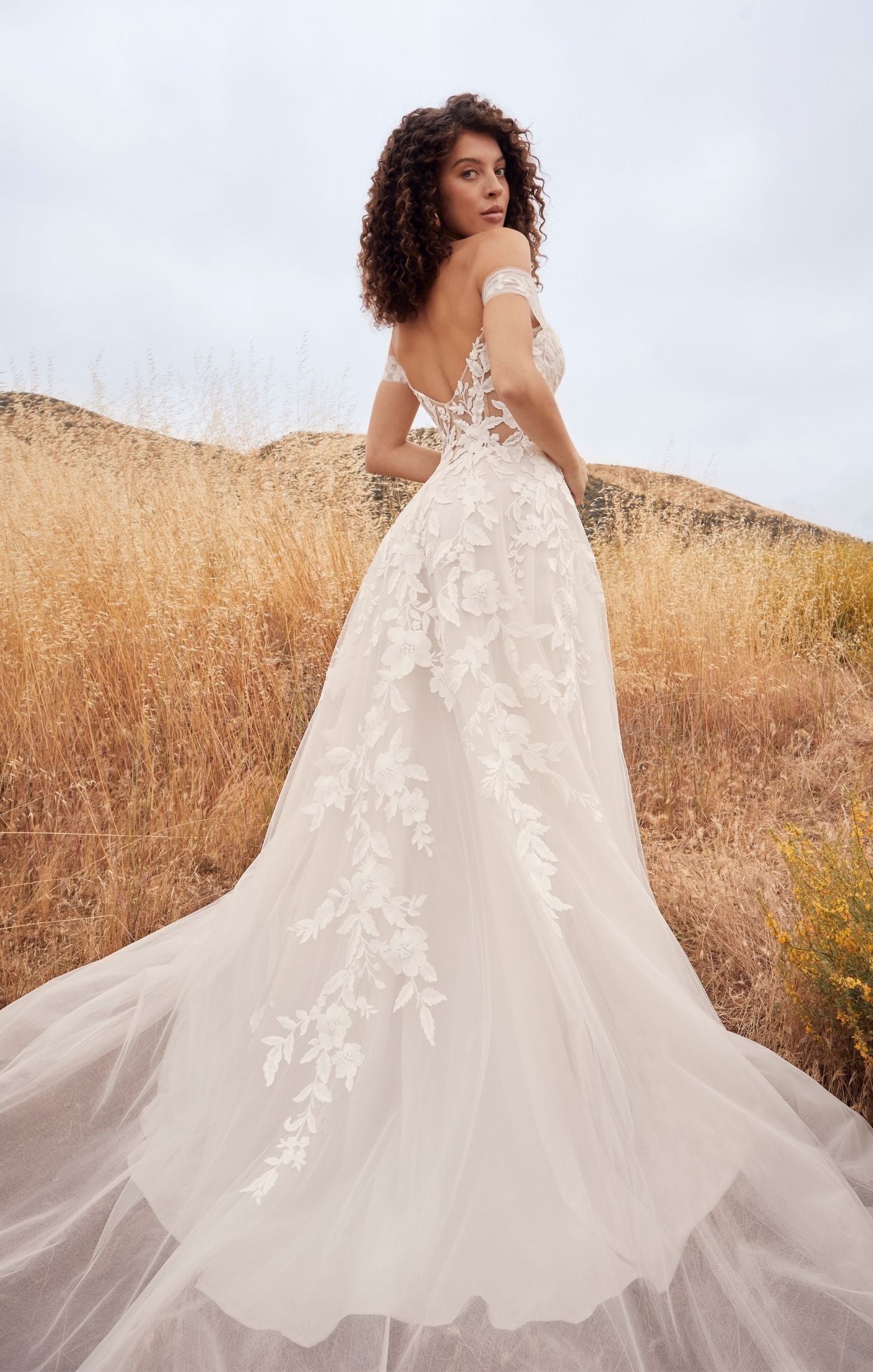 A line shape hot sale wedding dress