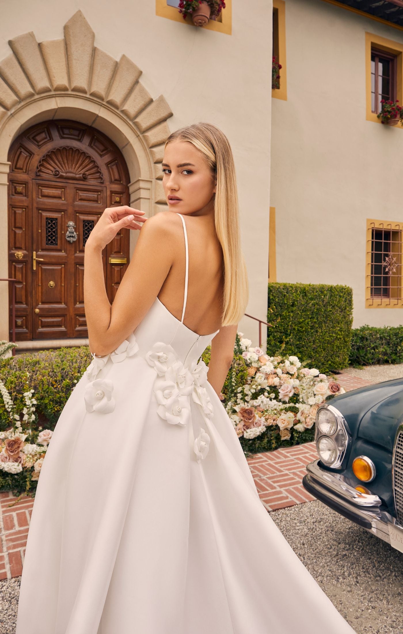 Custom Casablanca Bridal Wedding Dress: Style 2325 Masie + Straps