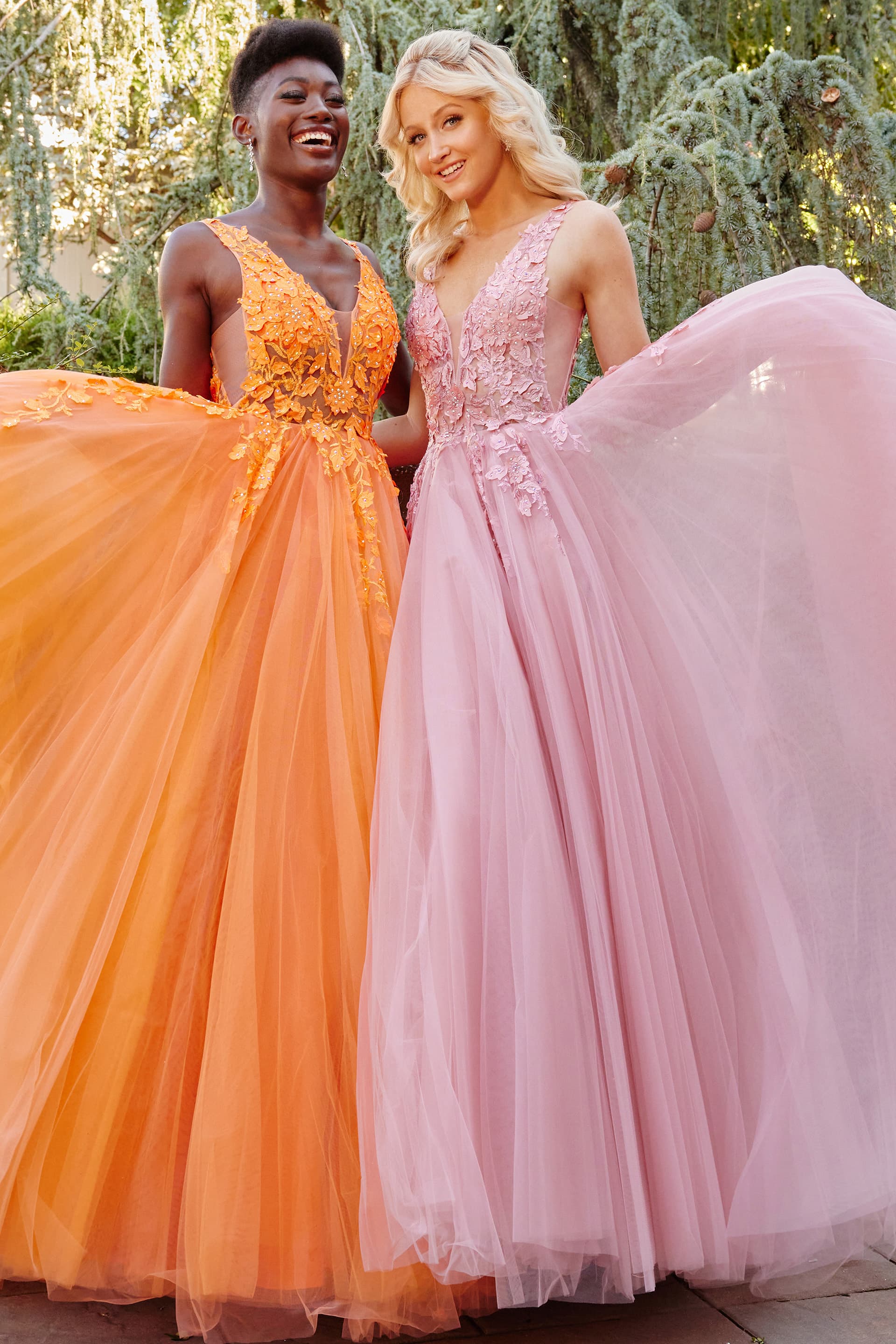 A line 2025 tulle prom dress