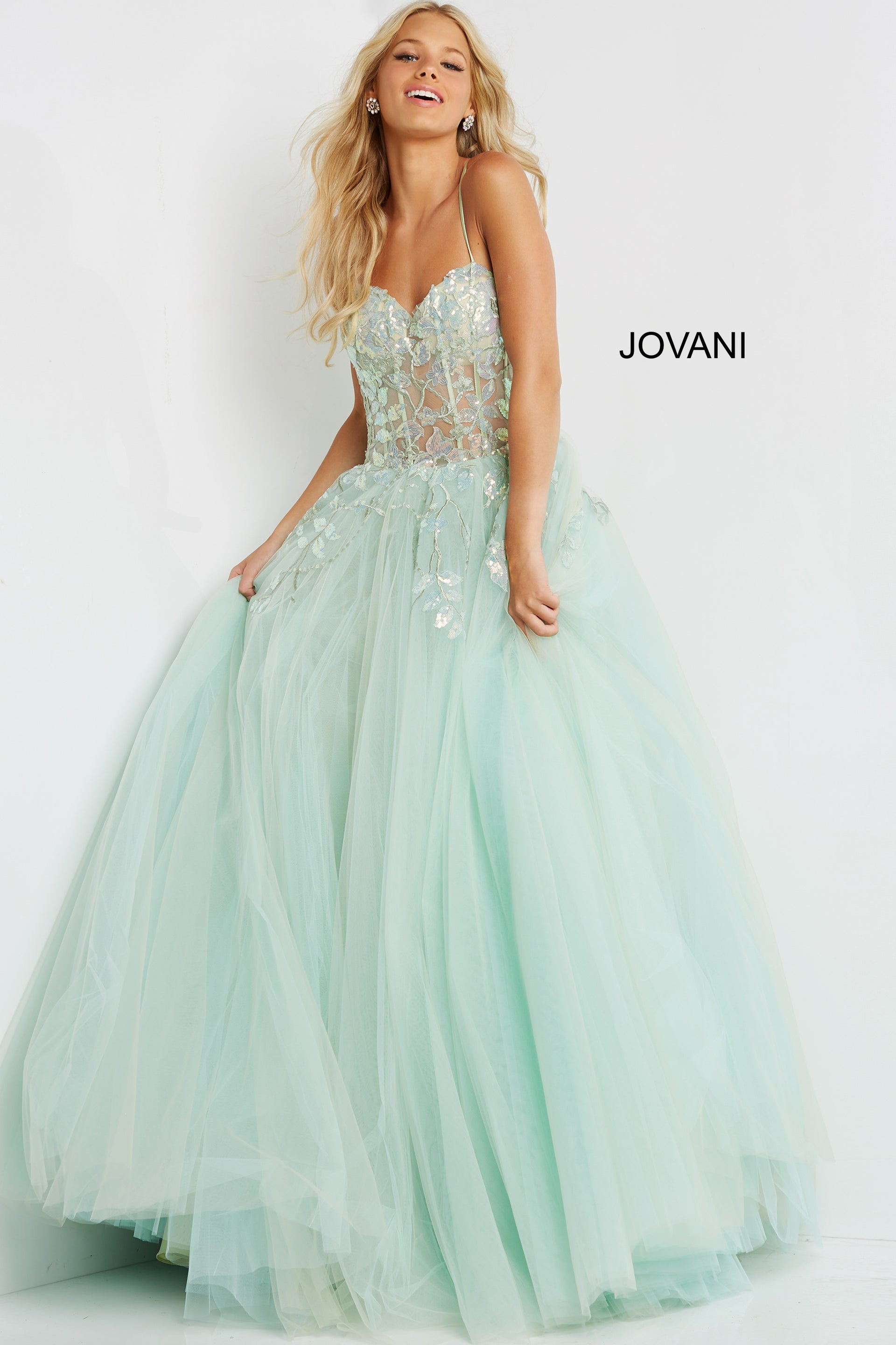 Jovani 06816 Long Ballgown Prom Pageant Gown – Glass Slipper Formals