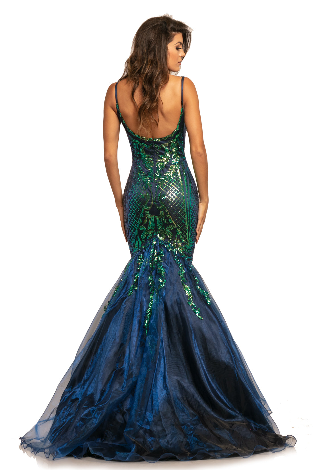 Emerald green hotsell prom dress 2018