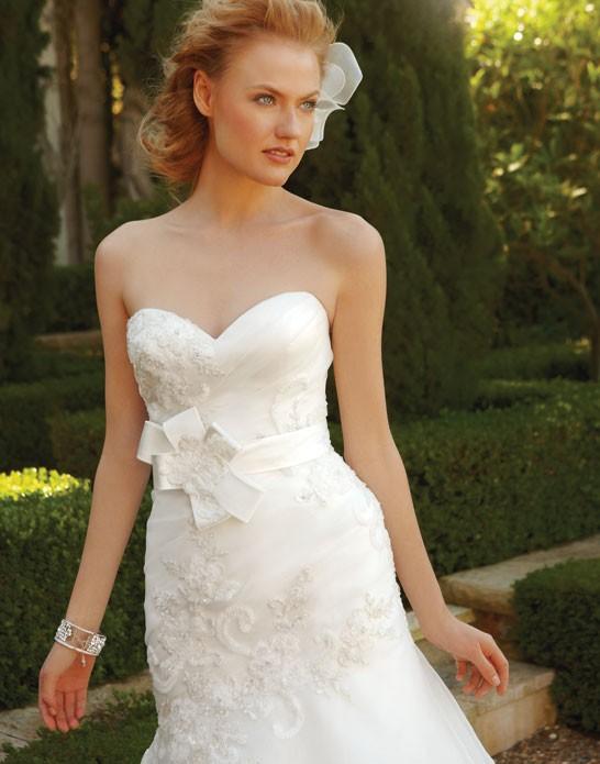 Wedding Dresses with Asymmetrical Ruching