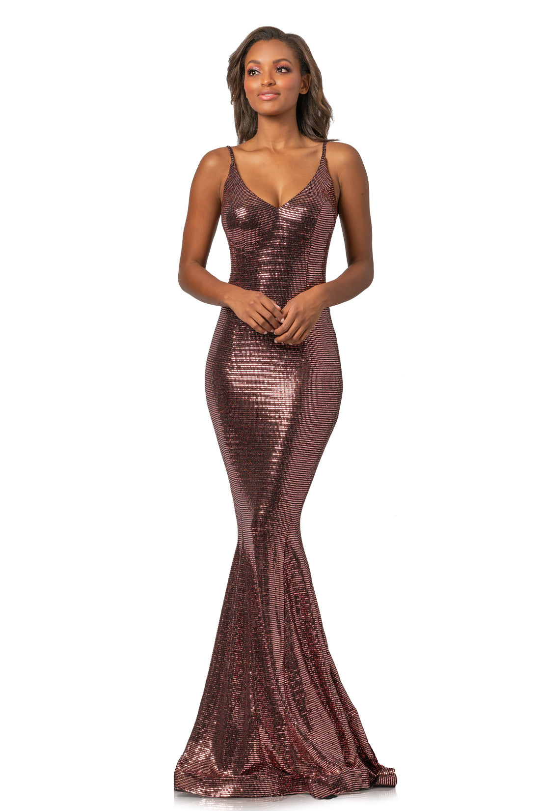 Metallic cheap mermaid dress