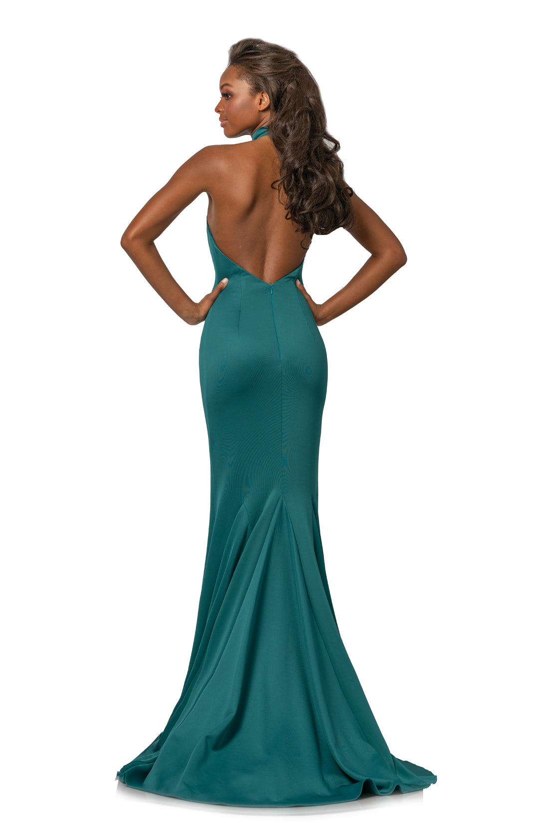 Johnathan Kayne 2096 sz 10 Fitted Mermaid High Neckline Prom Dress Pag ...