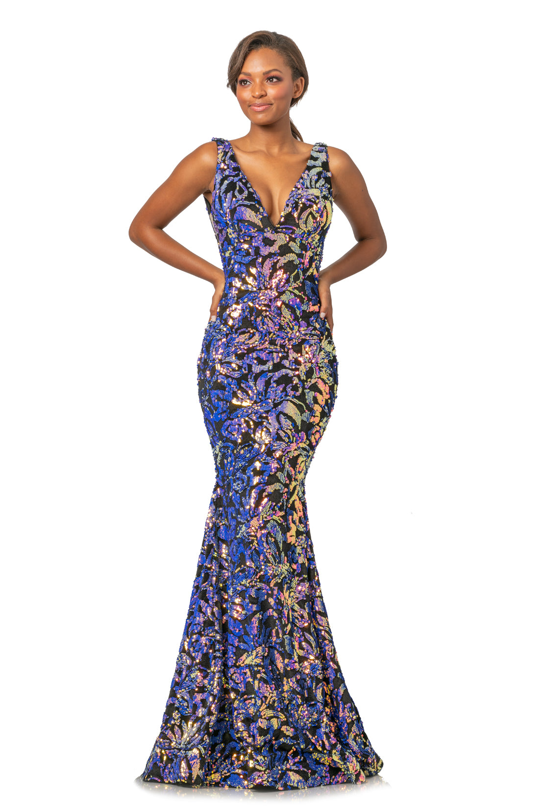 Velvet mermaid clearance gown