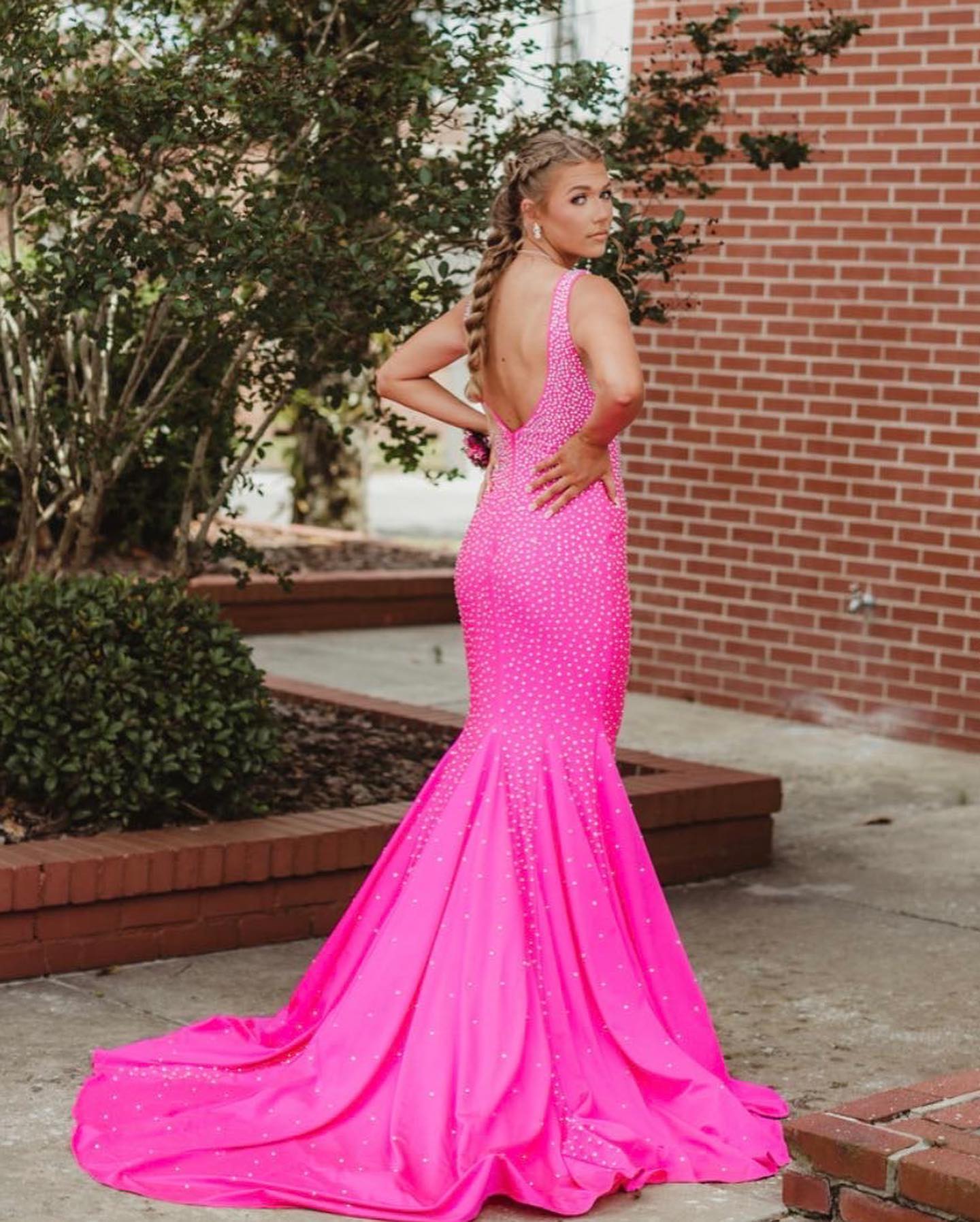 Barbie pink on sale prom dress